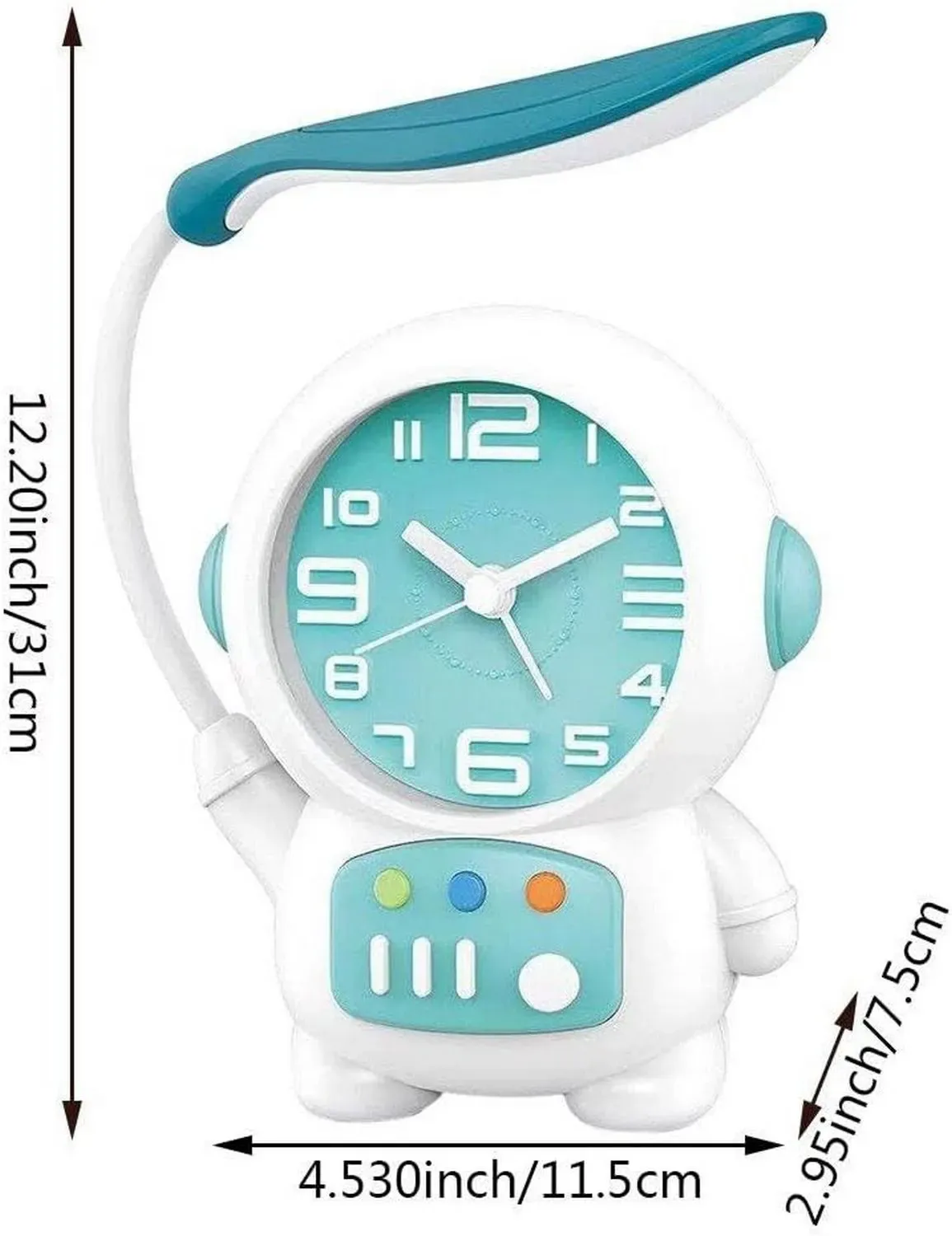 Lampara Astronauta Reloj Escritorio Mesa Unisex Recargable