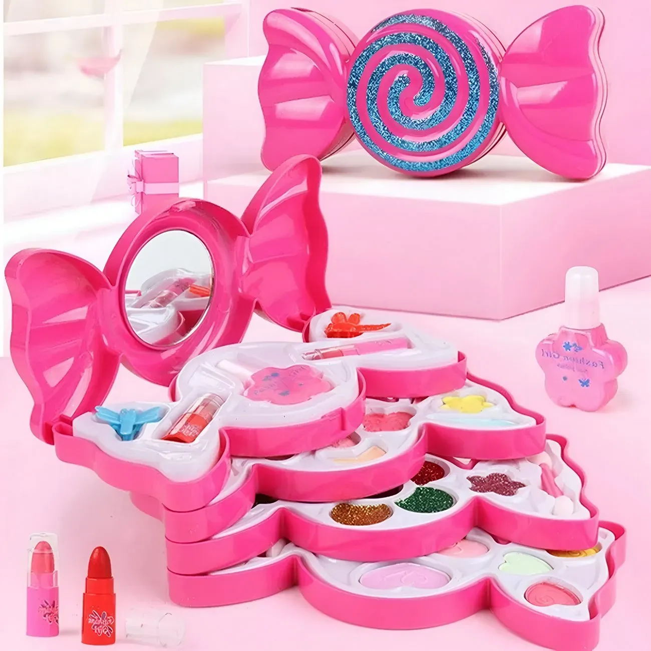 Kit De Maquillaje Set Para Niña Juguete Candy Paleta Colores