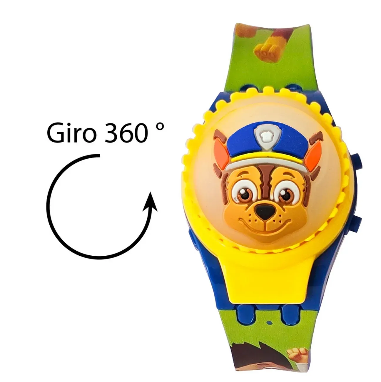 Reloj Niños Digital Patrulla Canina Luces Spinner Infantil