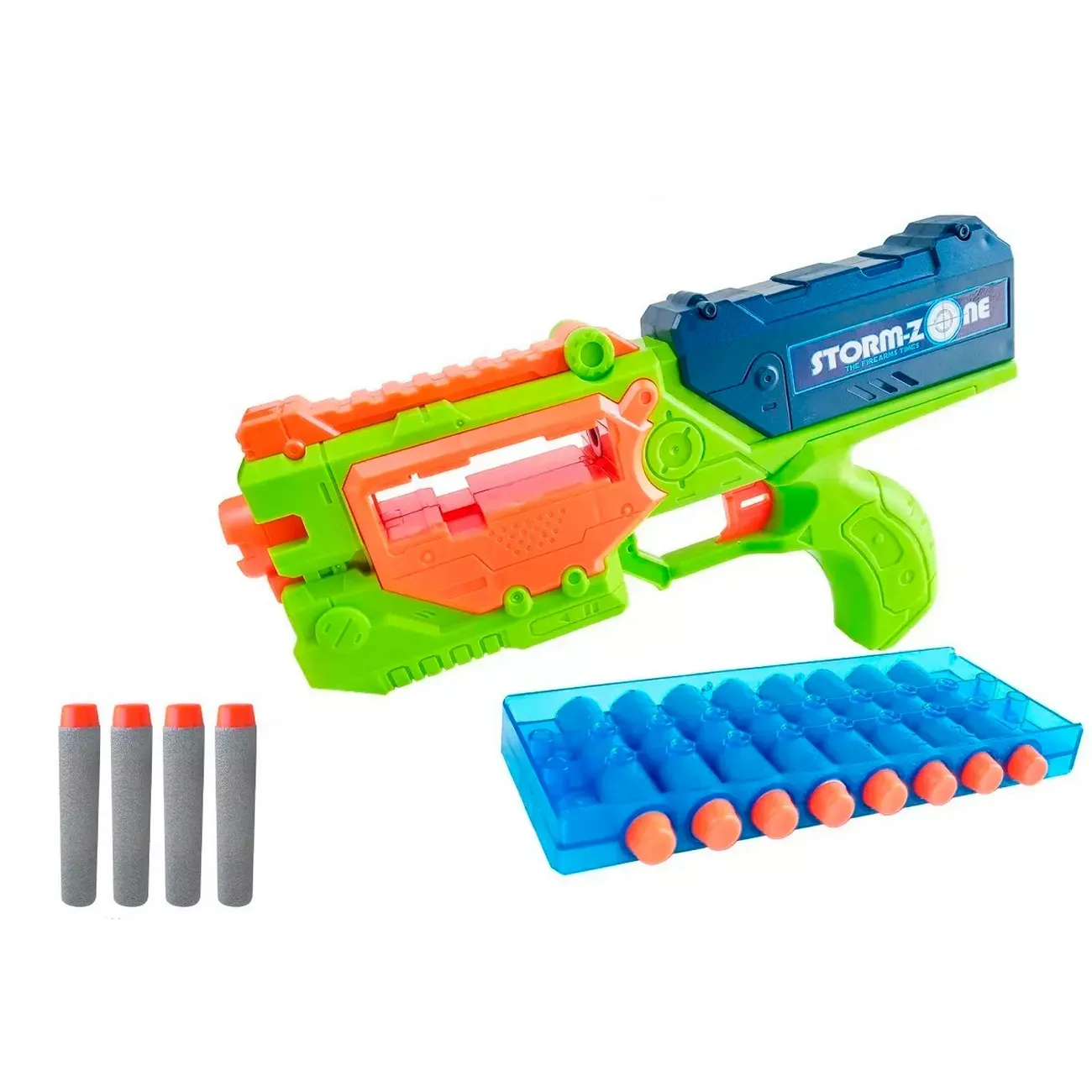 Pistola Lanza Dardos Nerf Multiples Juguete Niño Storm Verde