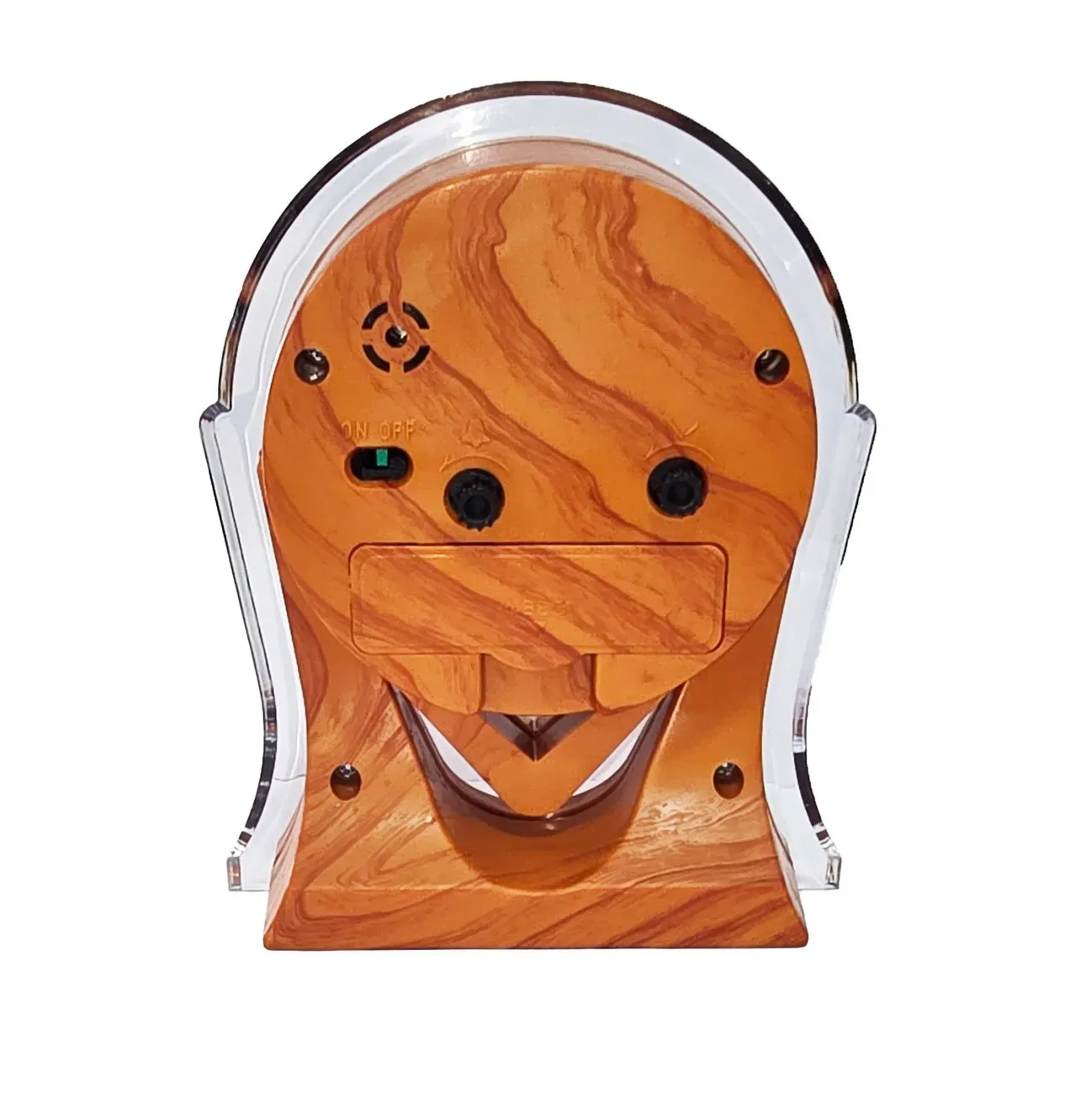 Reloj De Mesa Tono Madera Alarma + Bateria Decoracion