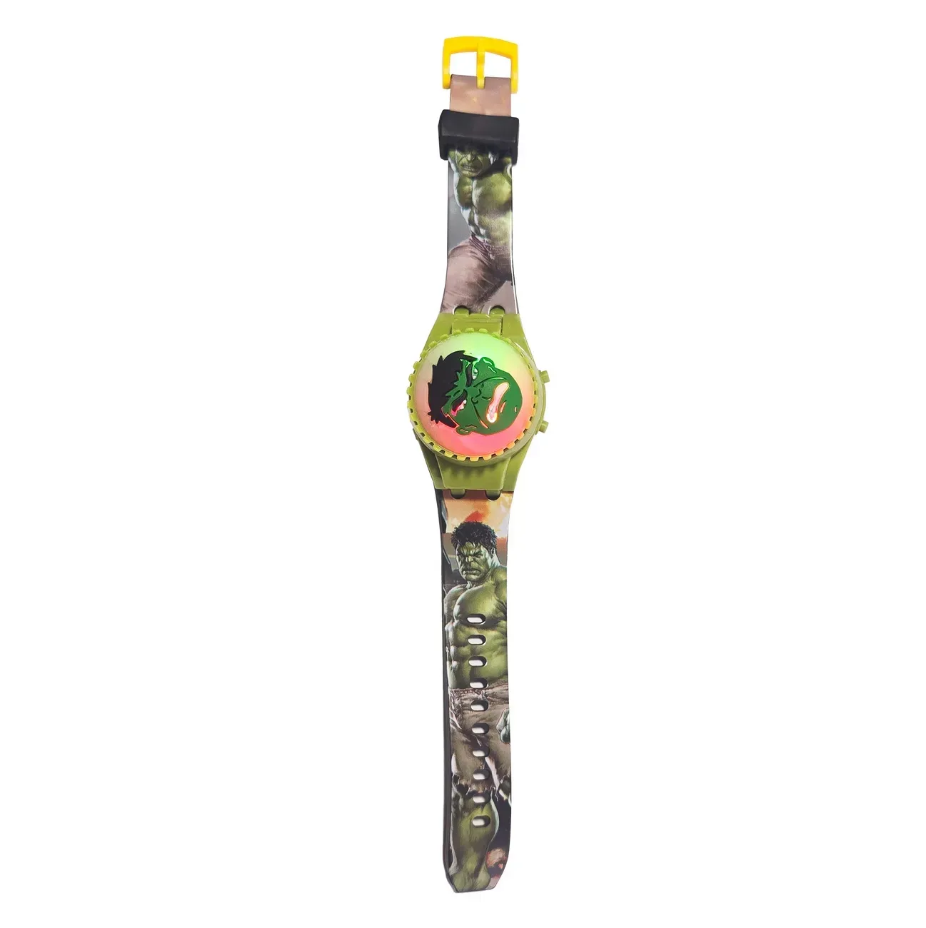 Reloj Niños Digital Hulk Luces Spinner Tapa Infantil Regalo