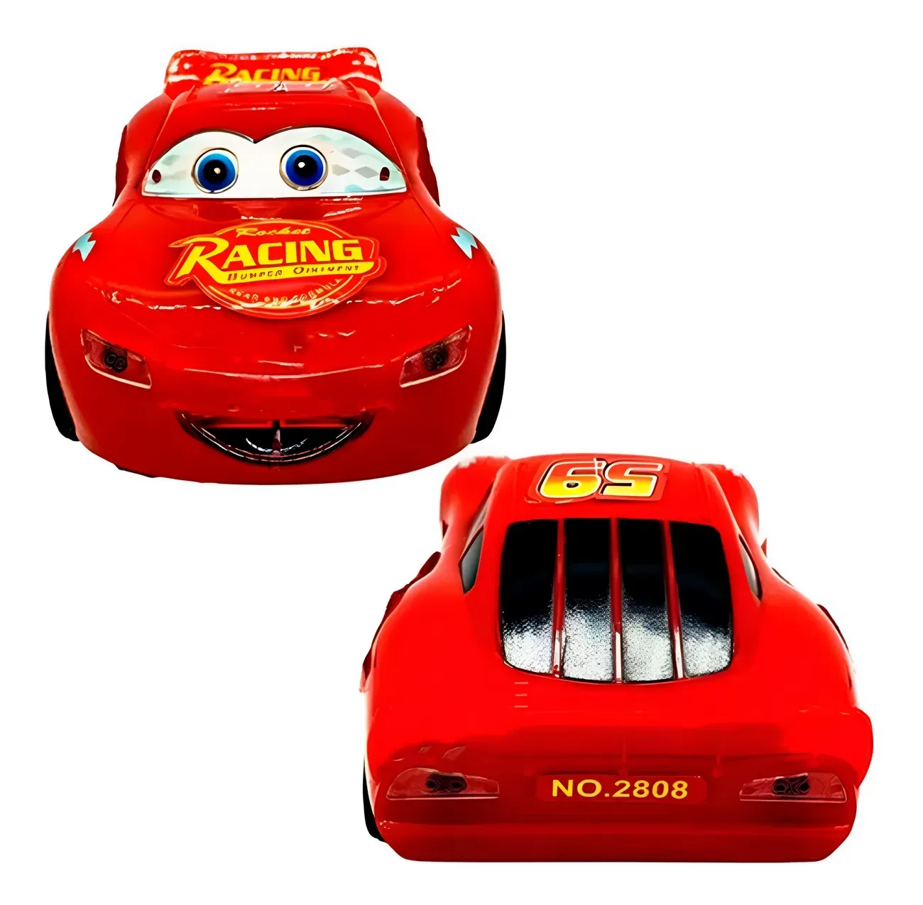 Carro Rayo Mcqueen Cars Luces Sonido Movimiento + Baterias