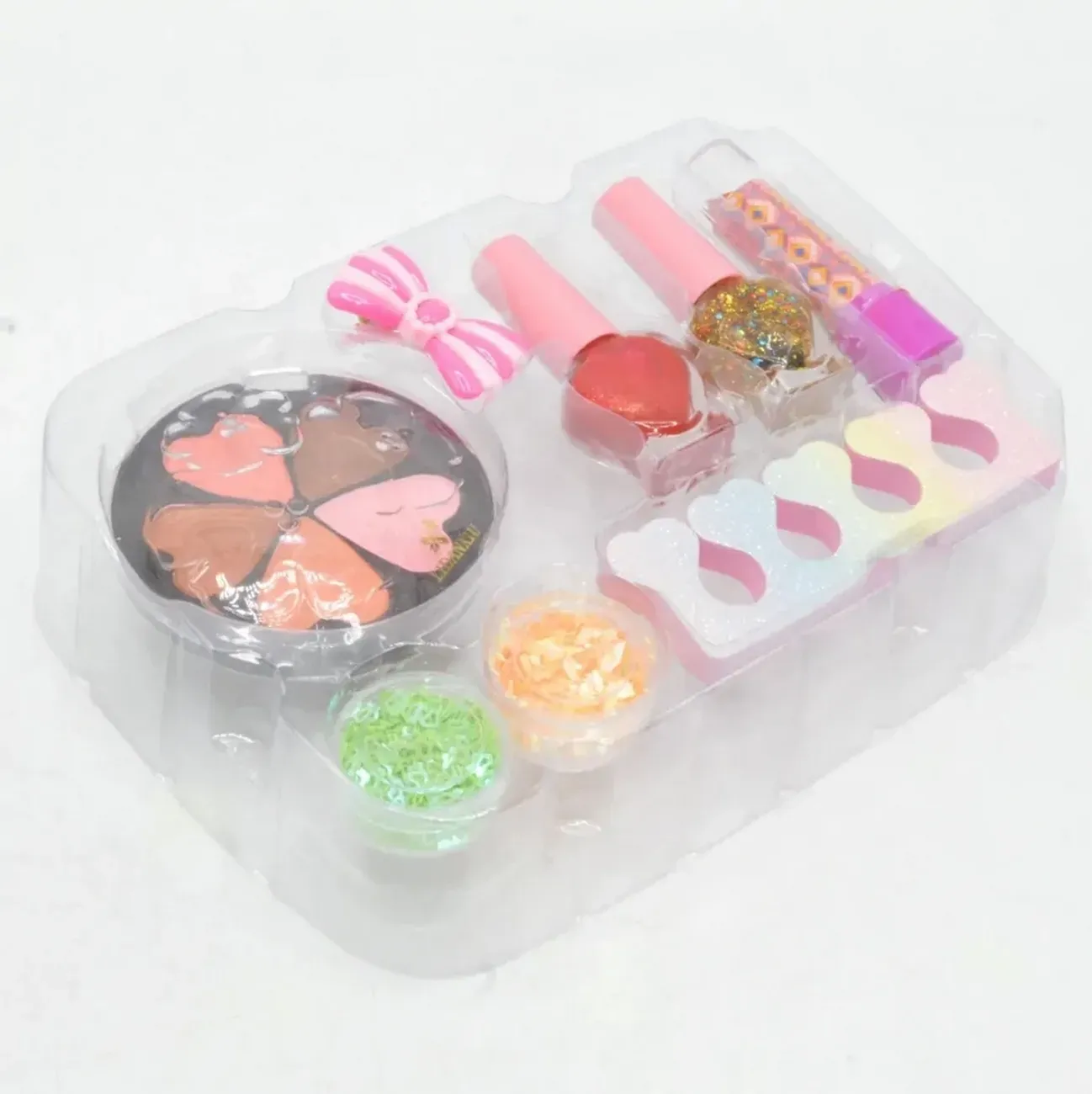 Maleta Kit De Maquillaje Sirena Para Niñas Juguete Esmaltes