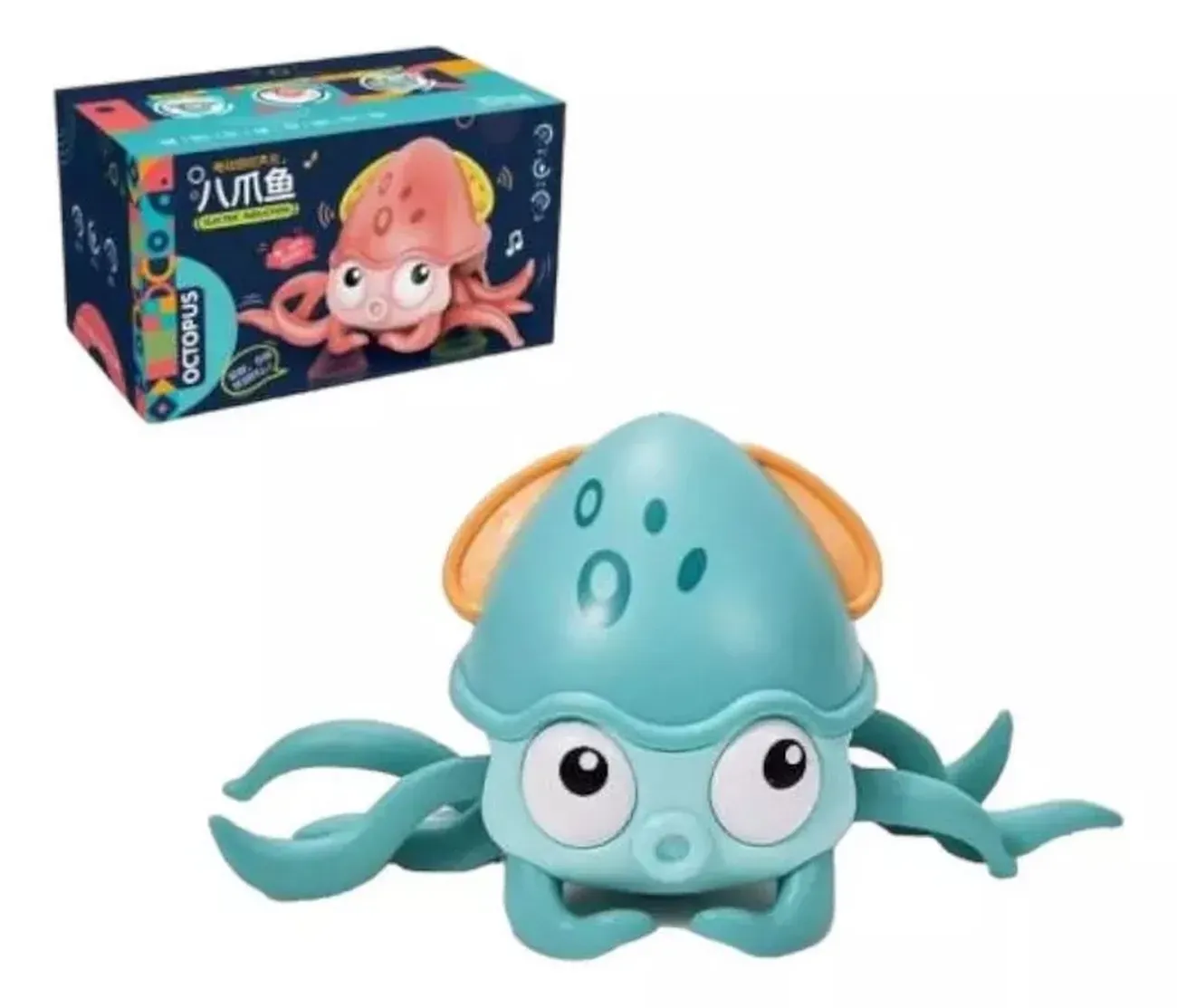 Juguete De Pulpo Recargable Interactivo Niño Musical Camina