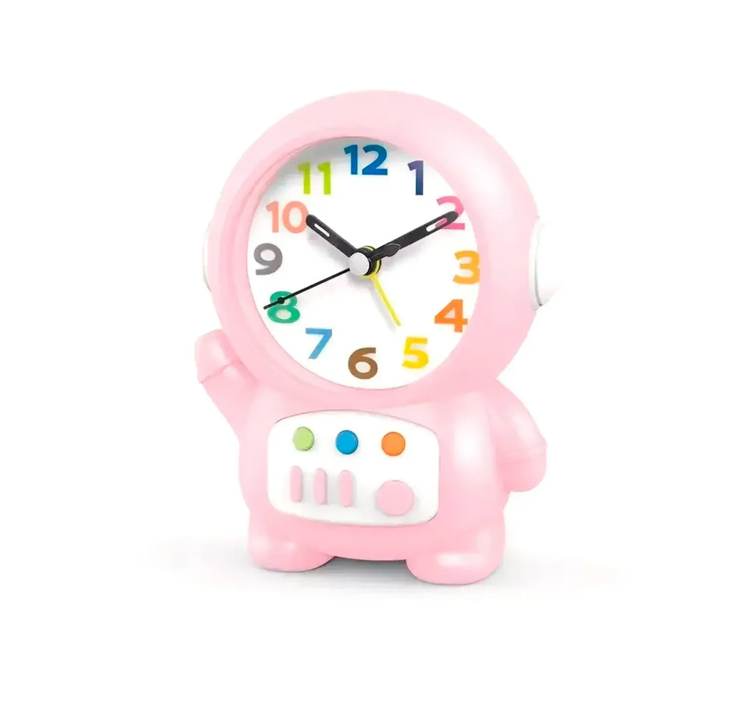 Reloj De Mesa Niños Astronauta Unisex Alarma + Bateria