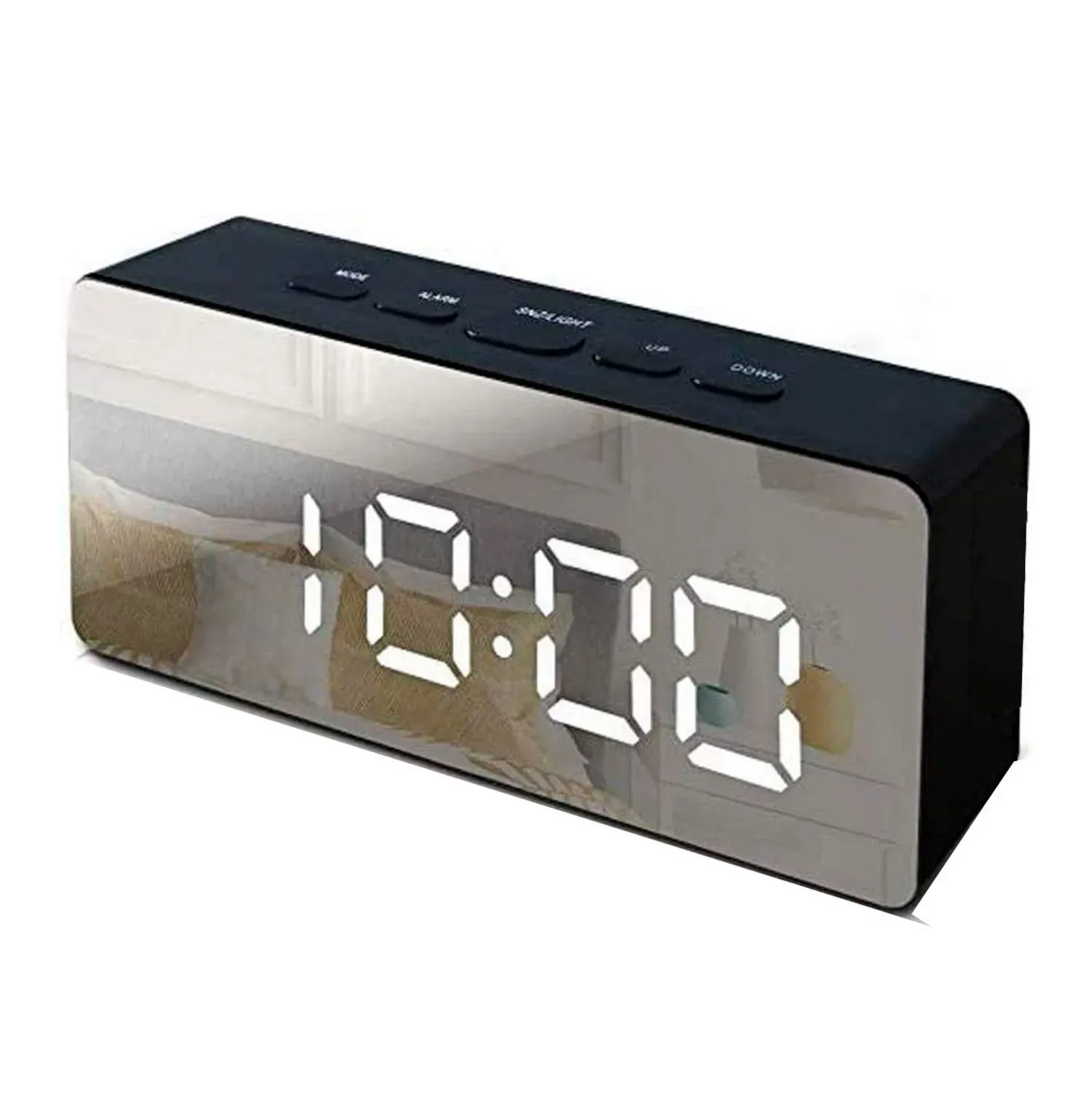 Reloj De Mesa Despertador Digital Yq-719 Temperatura Alarma