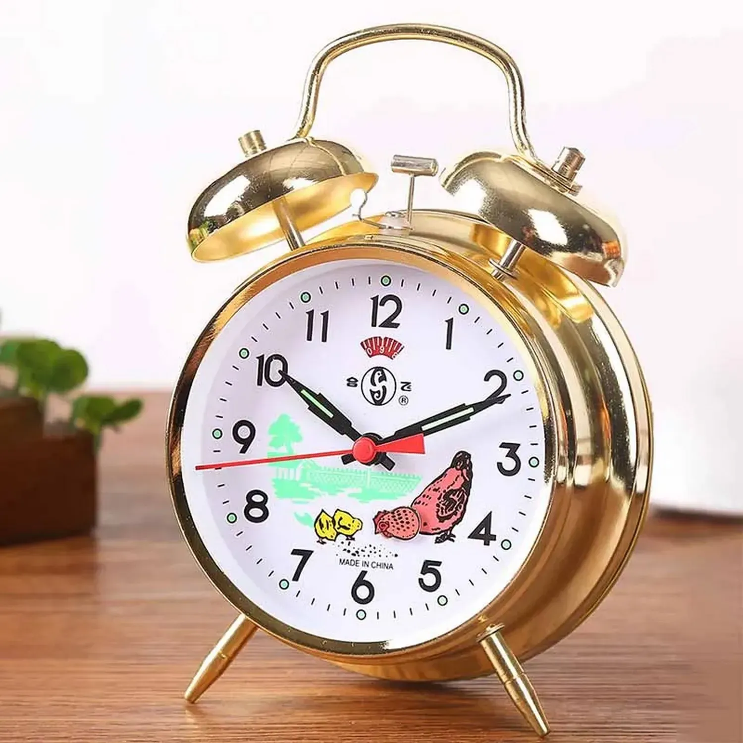 Reloj De Mesa Clasico Alarma Decoracion Minimalista +bateria