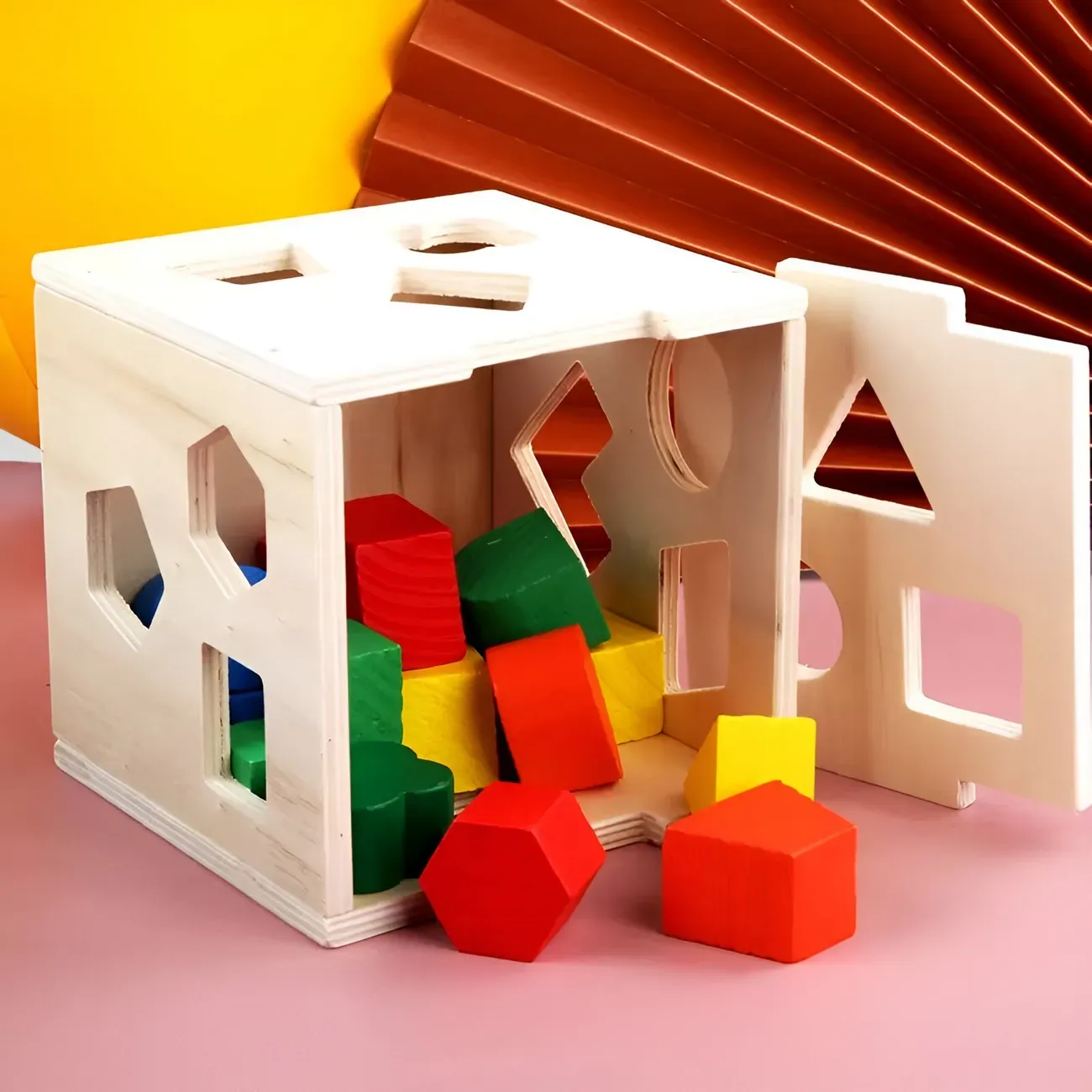 Juego Cubo Encastre Figura Geometria Colores Desarrollo Niño