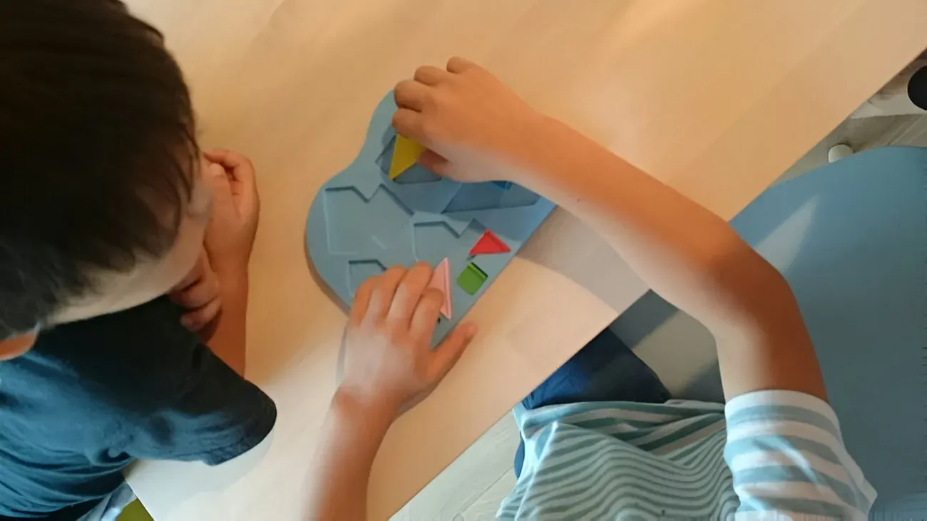 Juego De Mesa Tangram Aprendizaje Desarrollo Cognitivo Niños