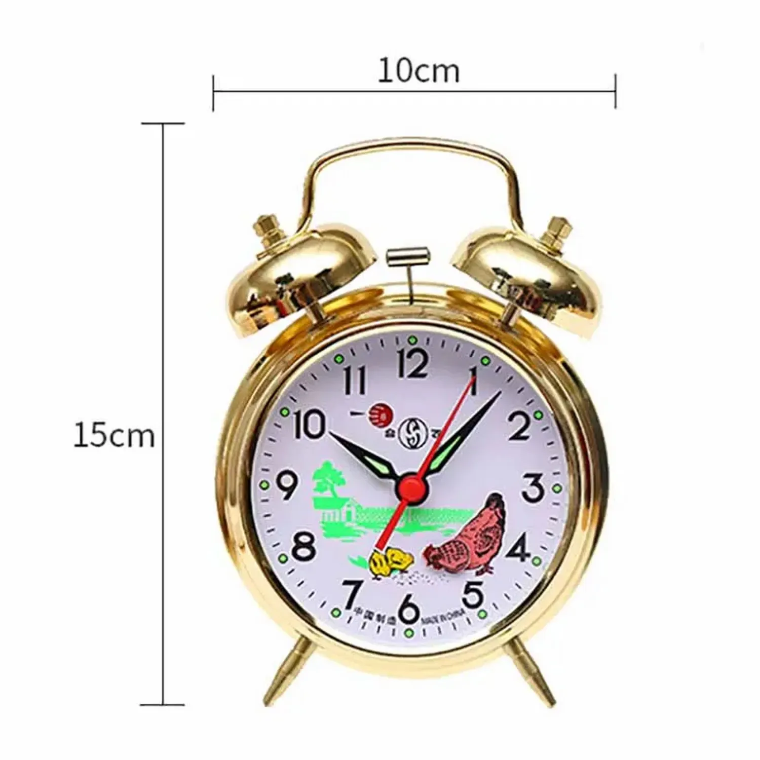 Reloj De Mesa Clasico Alarma Decoracion Minimalista +bateria