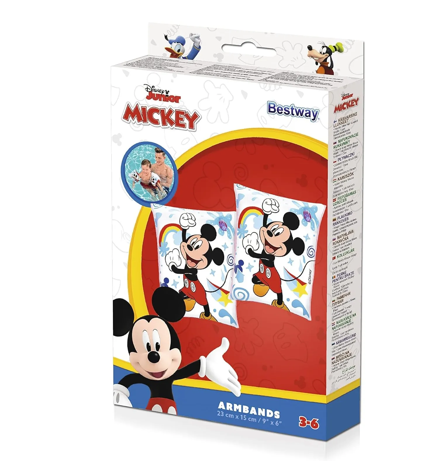 Flotador Brazos Piscina Bestway Mickey Mouse Disney 91041