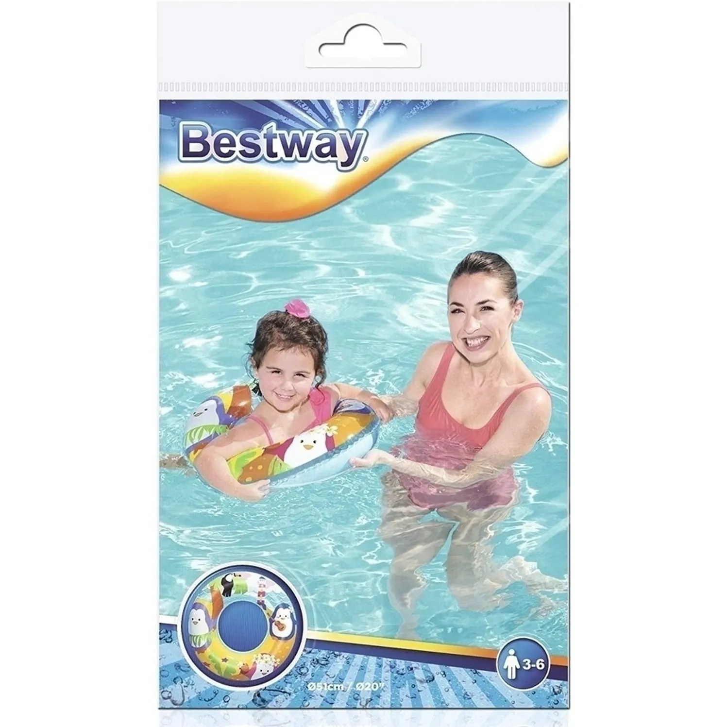 Flotador Piscina Aro Bestway Figuras Color 36113 Personajes