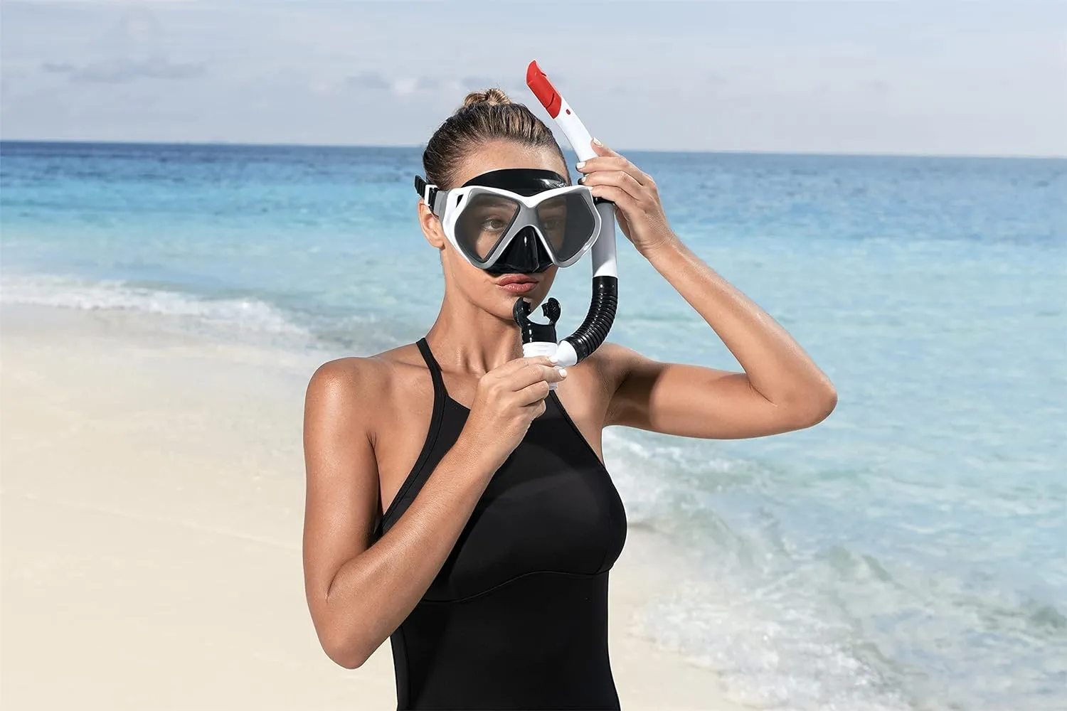 Careta Snorkel Kit Buceo Resistente Ajustable 24069 Bestway