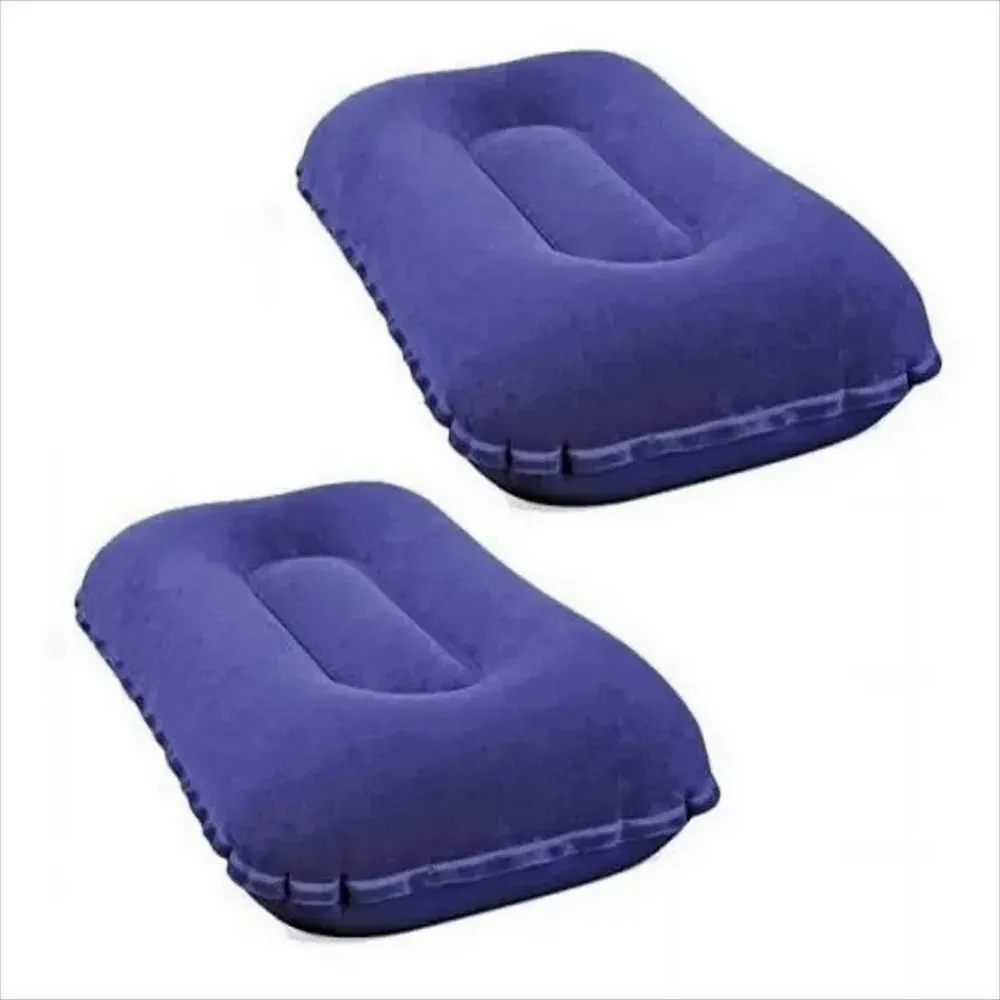 Colchón Inflable Doble Camping +2 Almohadas+inflador Bestway