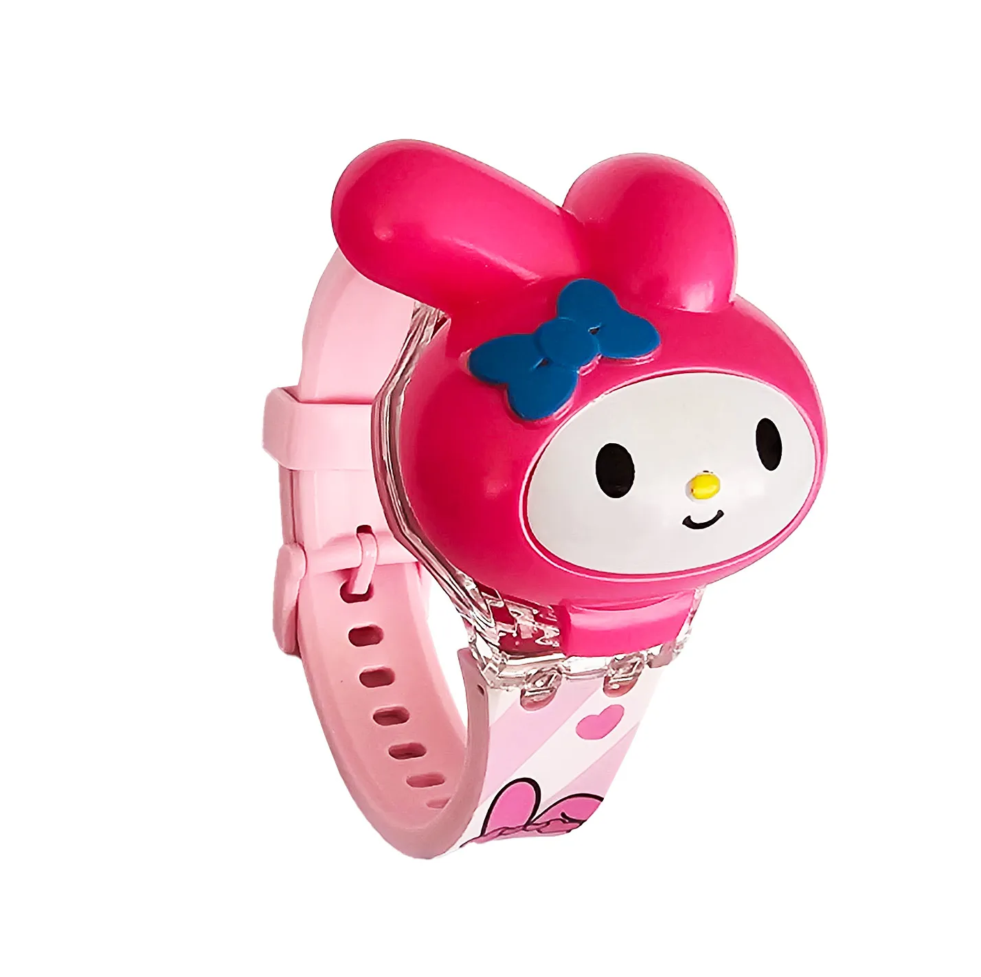 Reloj Niñas Digital Luces Sonido Tapa Infantil Coneja