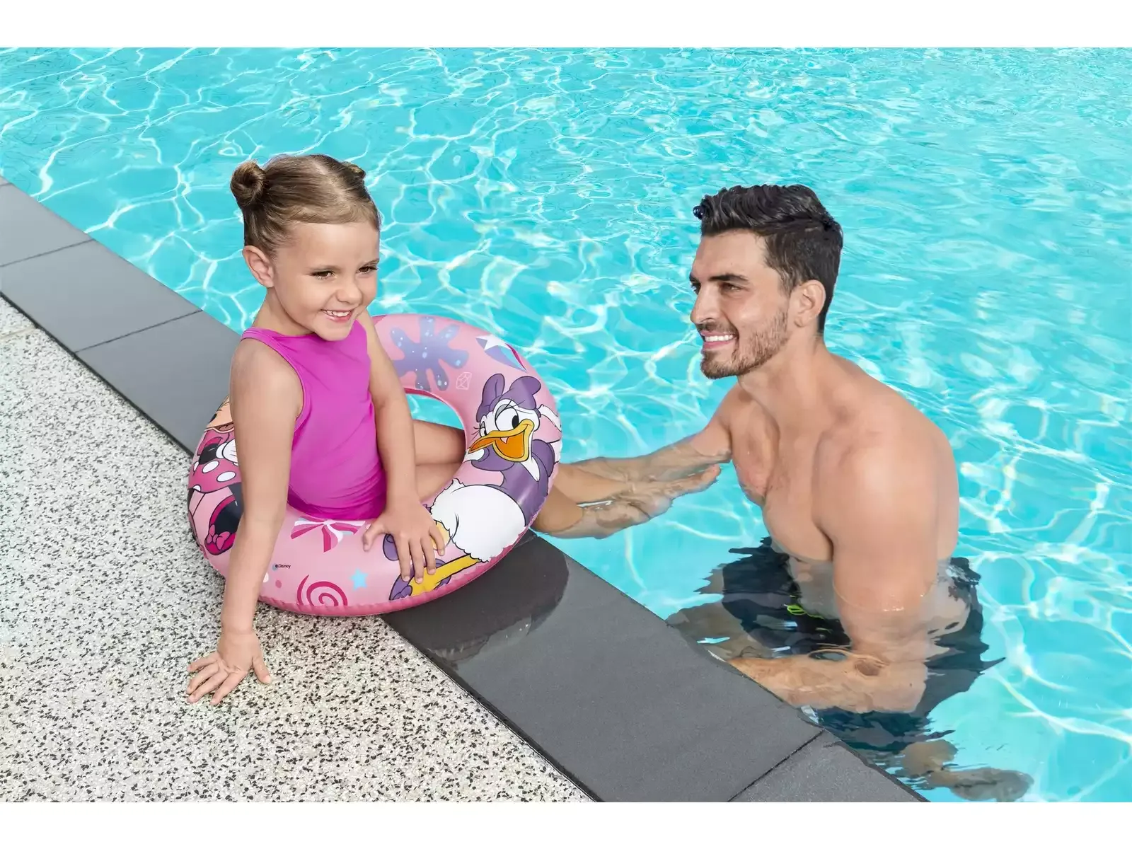 Flotador Piscina Aro Bestway Minnie Mouse Daisy Niñas 91040