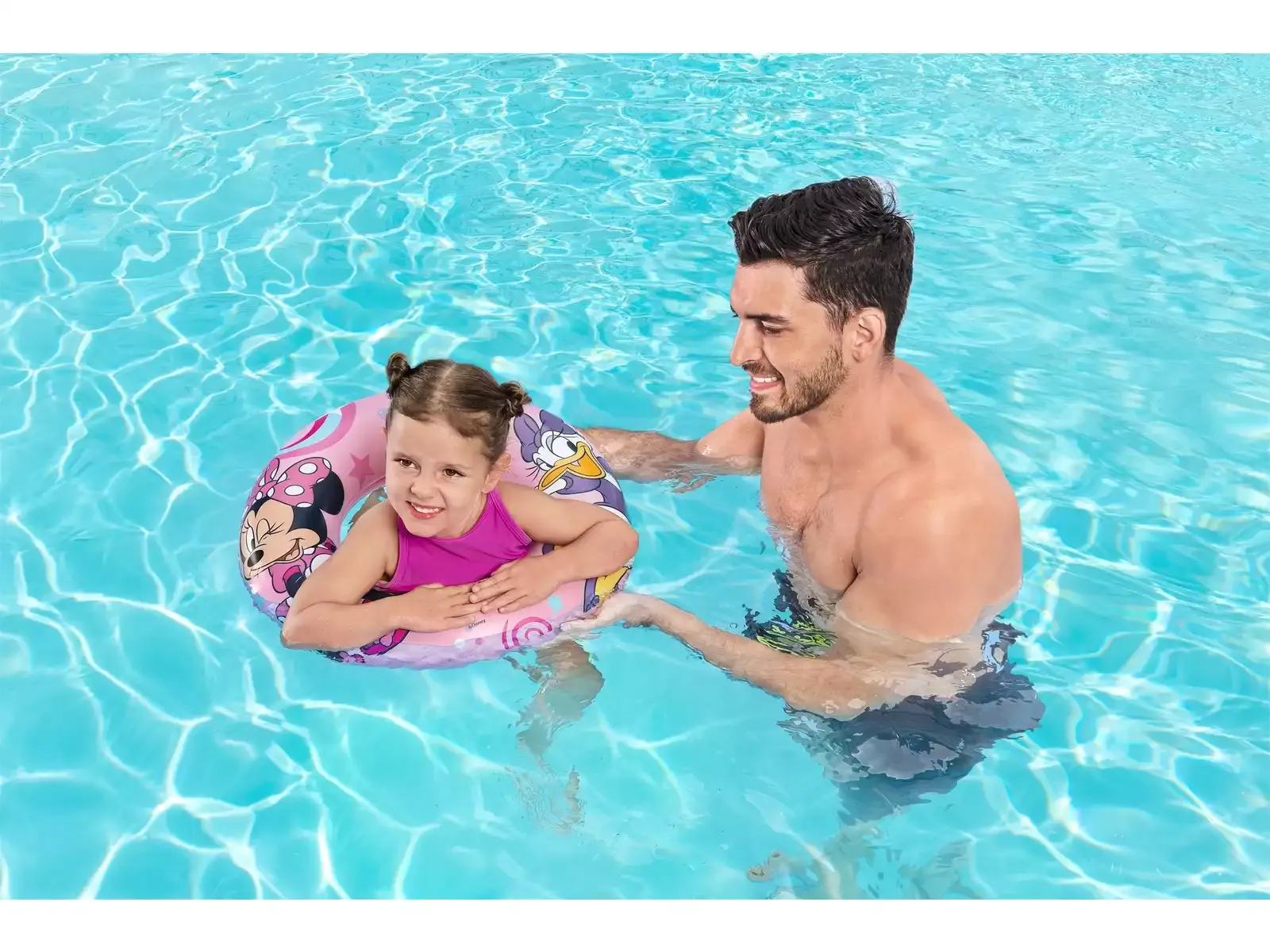 Flotador Piscina Aro Bestway Minnie Mouse Daisy Niñas 91040