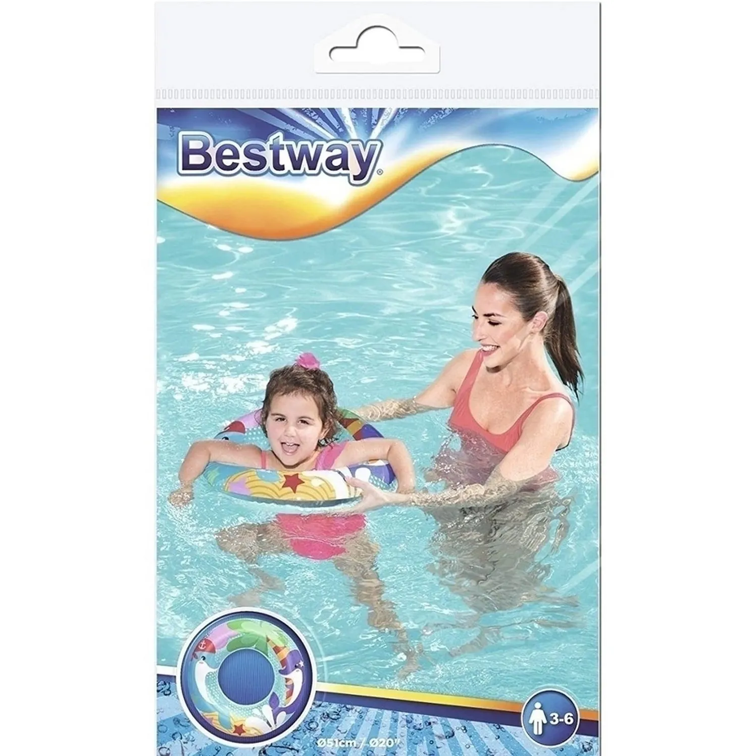 Flotador Piscina Aro Bestway Figuras Color 36113 Personajes