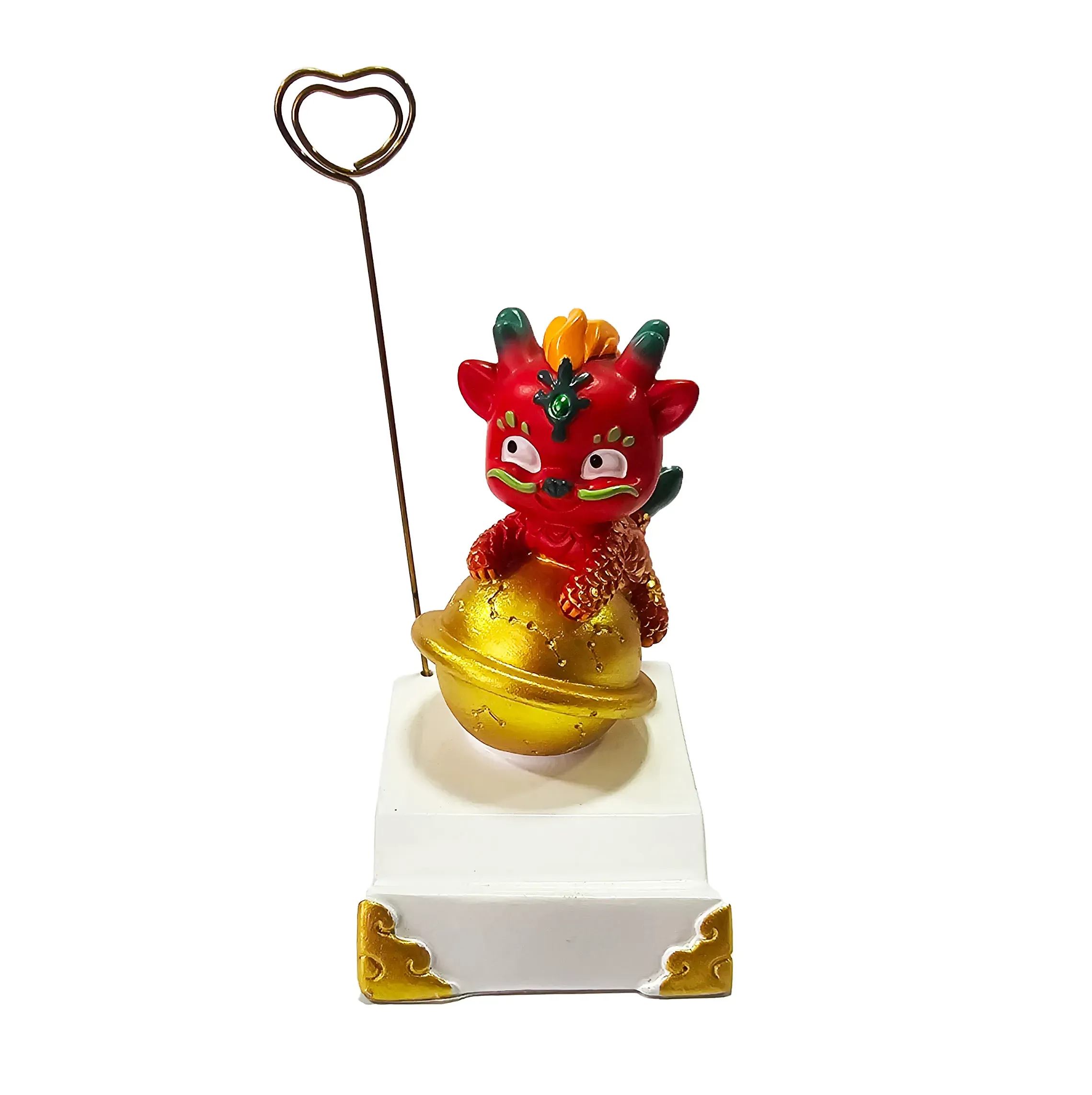 Dragon Chino Rojo Feng Shui Sabiduria Figura Decoracion