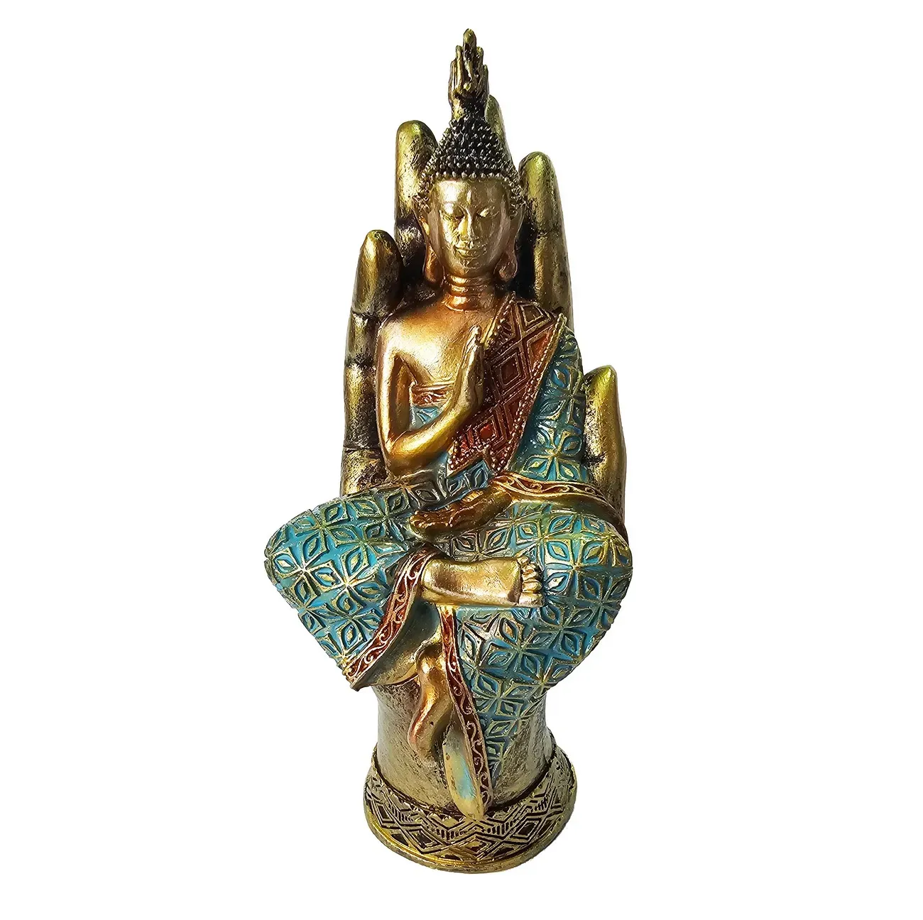 Buda Dorado Mano Decoración Prosperidad Feng Shui Meditaciòn