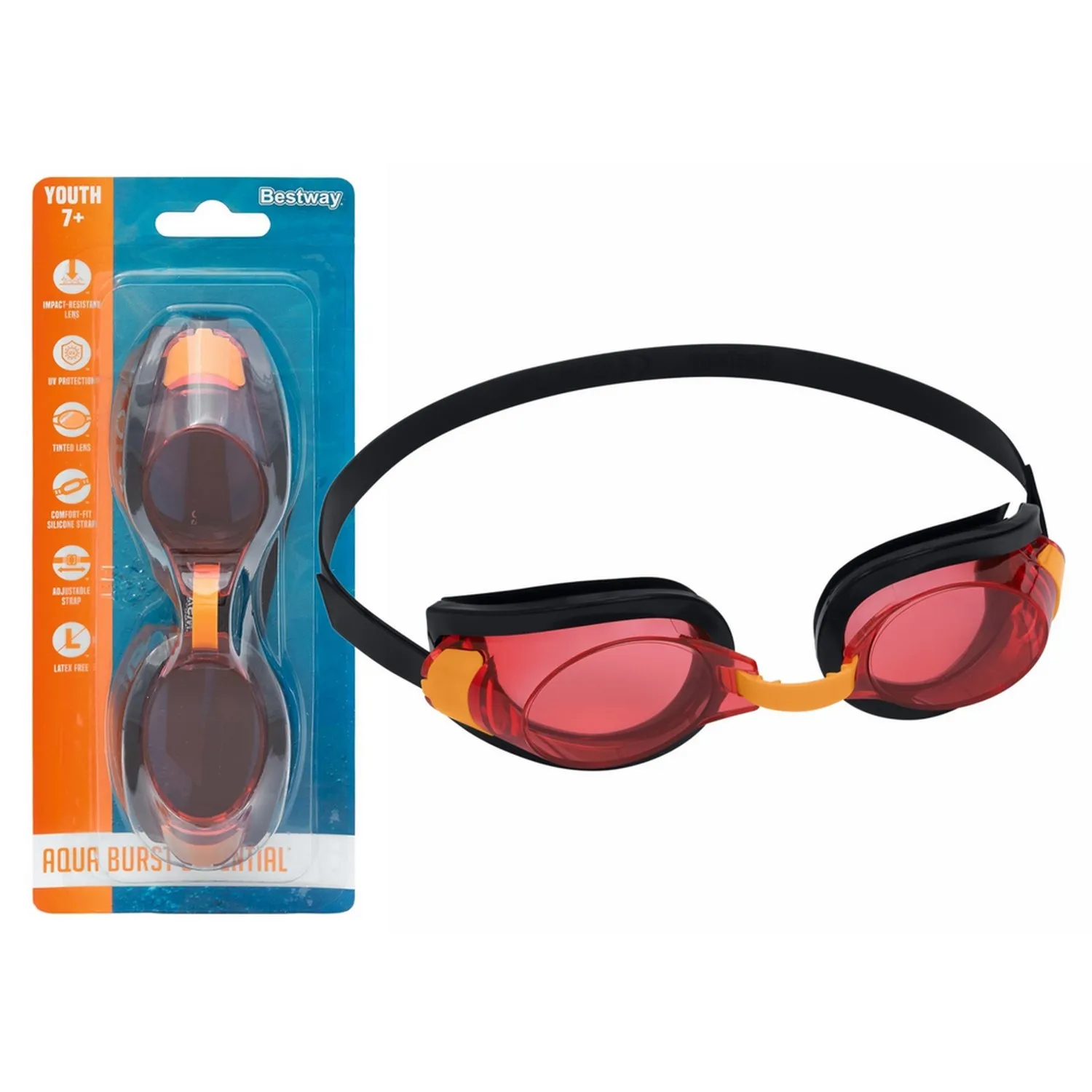 Gafas De Natacion Bestway 21005 Protección Uv Unisex Niños