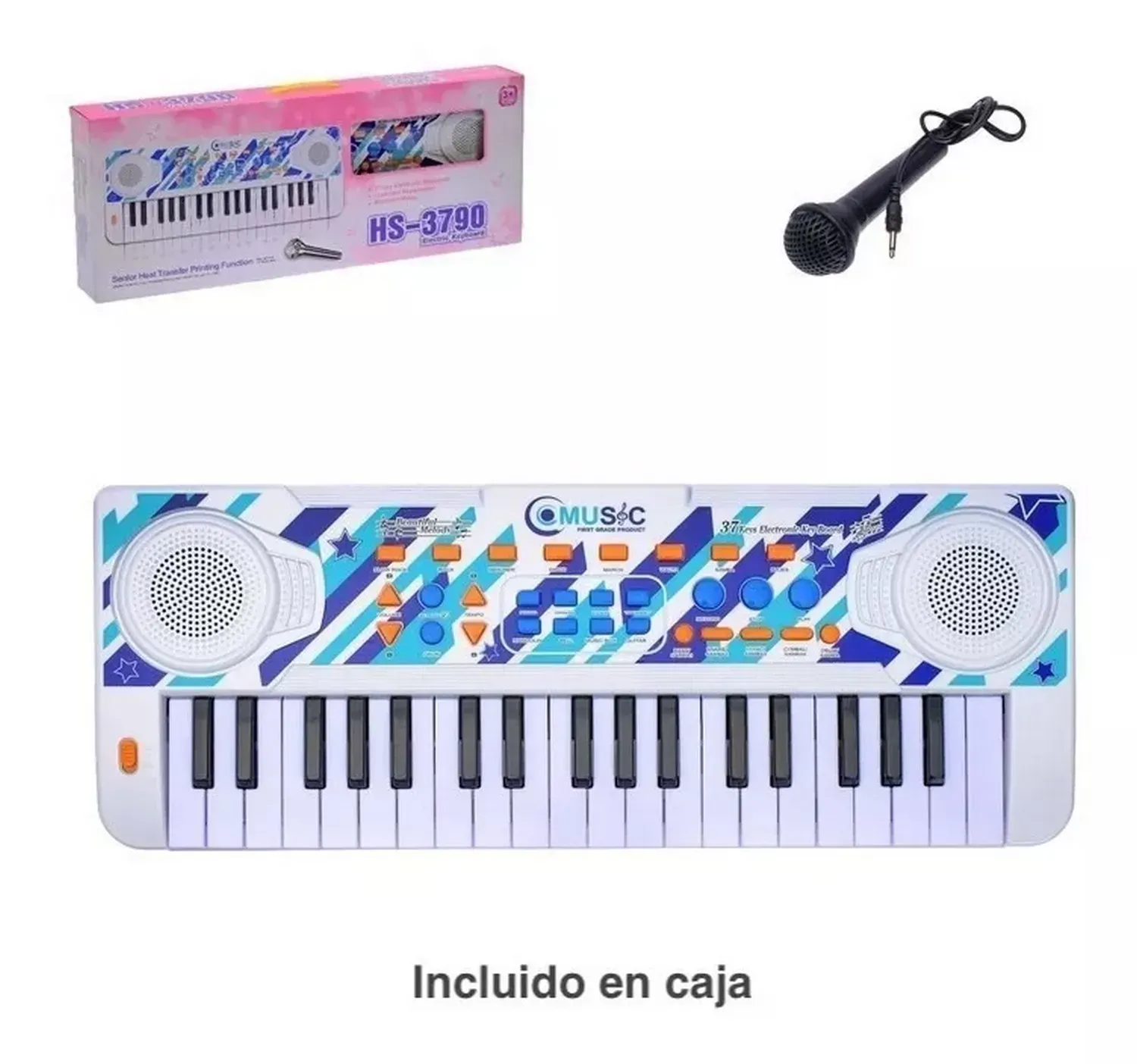 Piano Organeta Teclado Musical Unisex Electrico Juguete