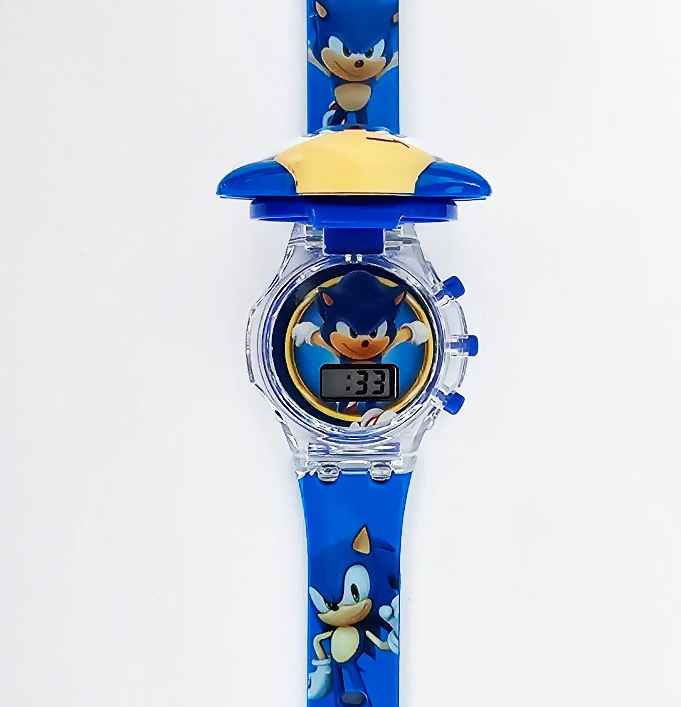 Reloj Niñas Digital Luces Sonido Tapa Infantil Sonic