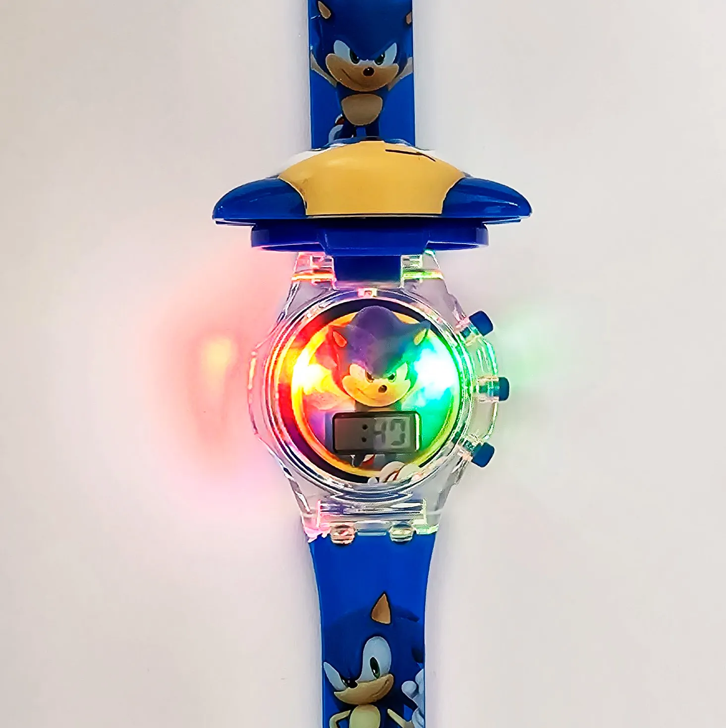 Reloj Niñas Digital Luces Sonido Tapa Infantil Sonic