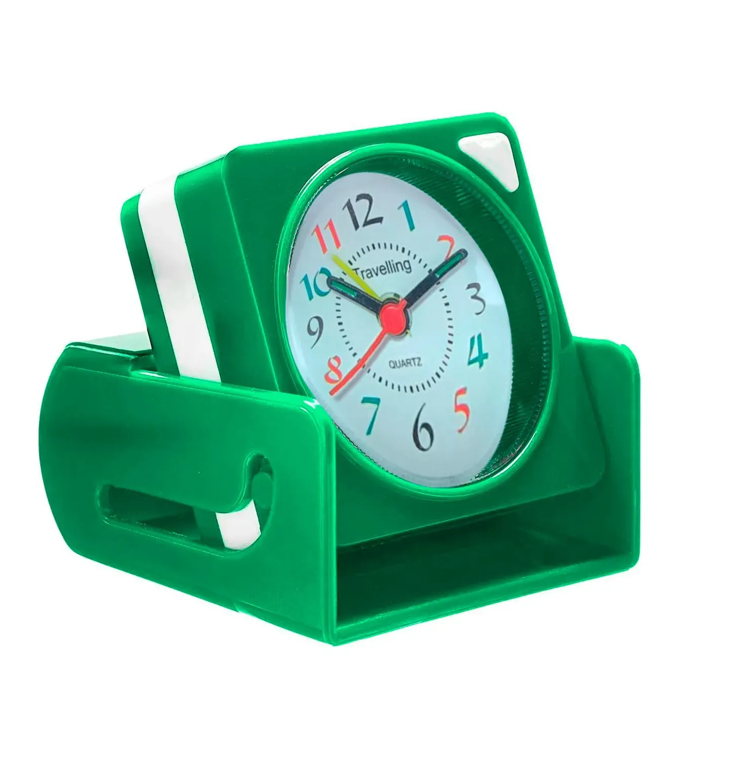 Reloj De Mesa Despertador Portatil Viajes Cuadrado + Bateria