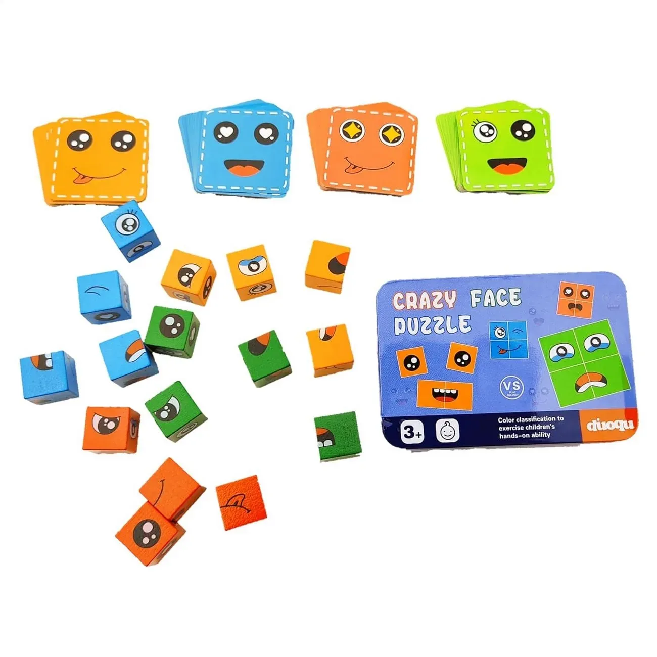 Juego Mesa Emojis Caras Smiling Face Cubos Trendy Estrategia