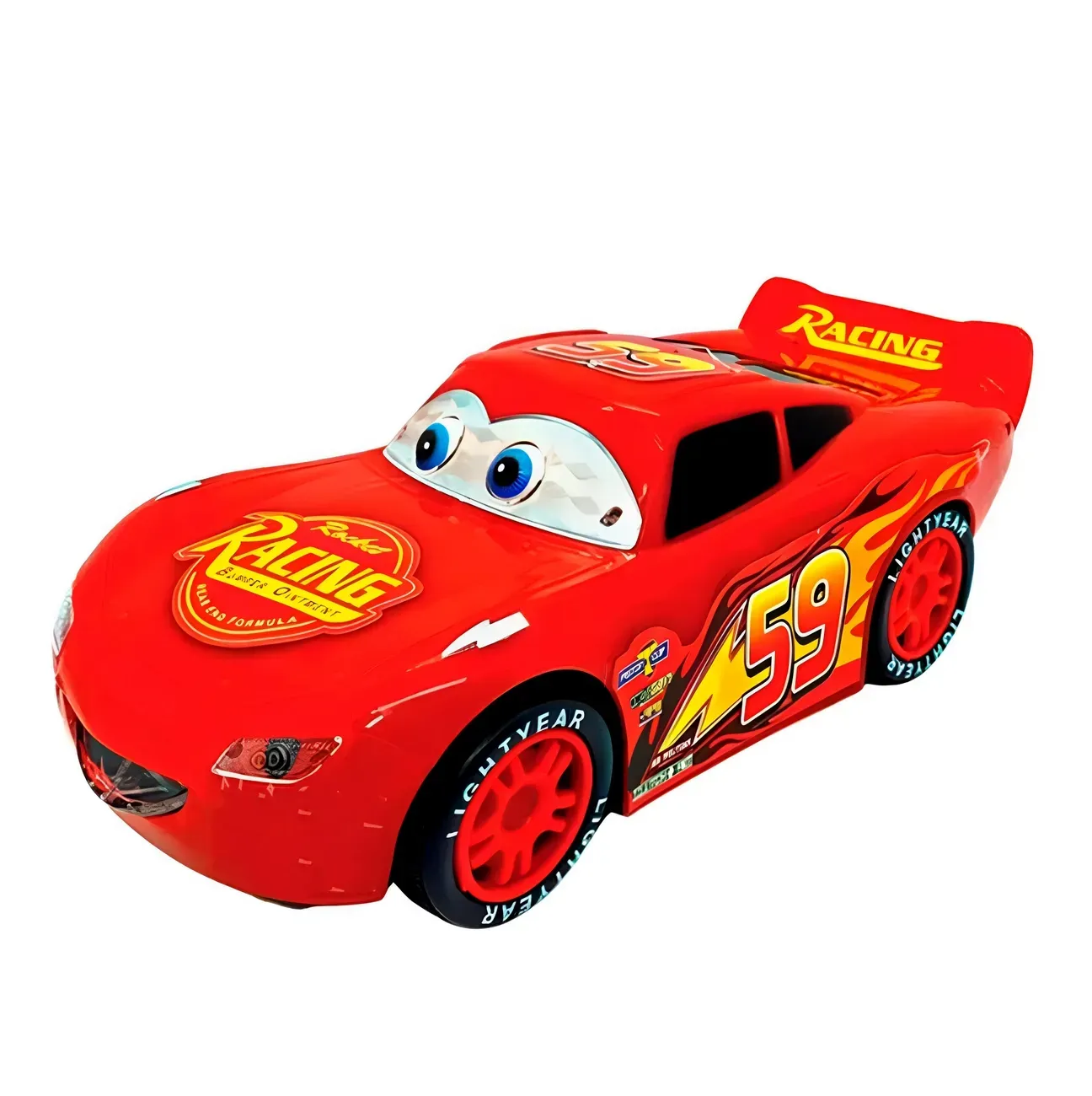 Carro Rayo Mcqueen Cars Luces Sonido Movimiento + Baterias