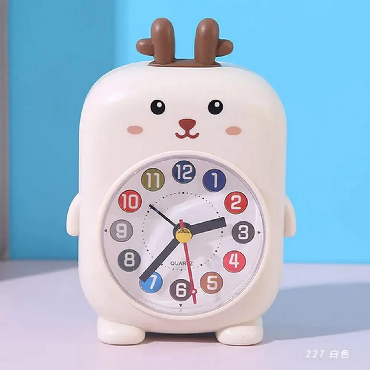 Reloj De Mesa Pared Mini Niñas(o) Conejo Oso Alarma +bateria