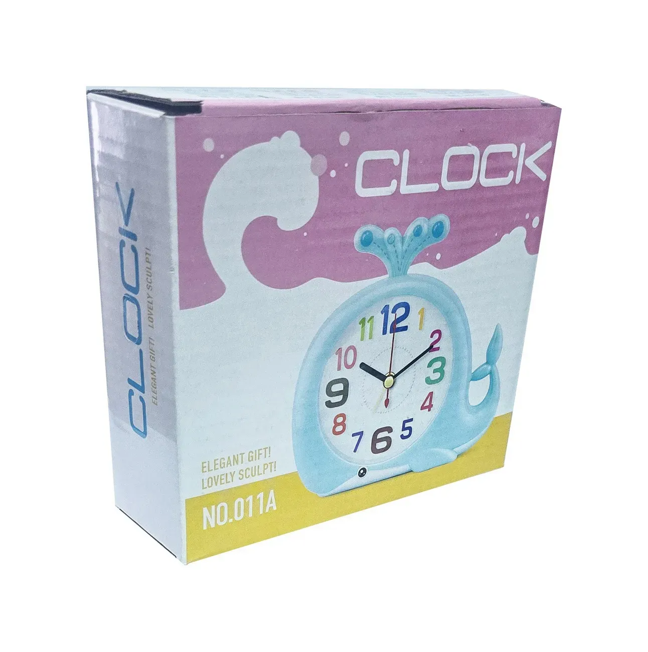 Reloj De Mesa Para Niños (a) Ballena Decoracion + Bateria