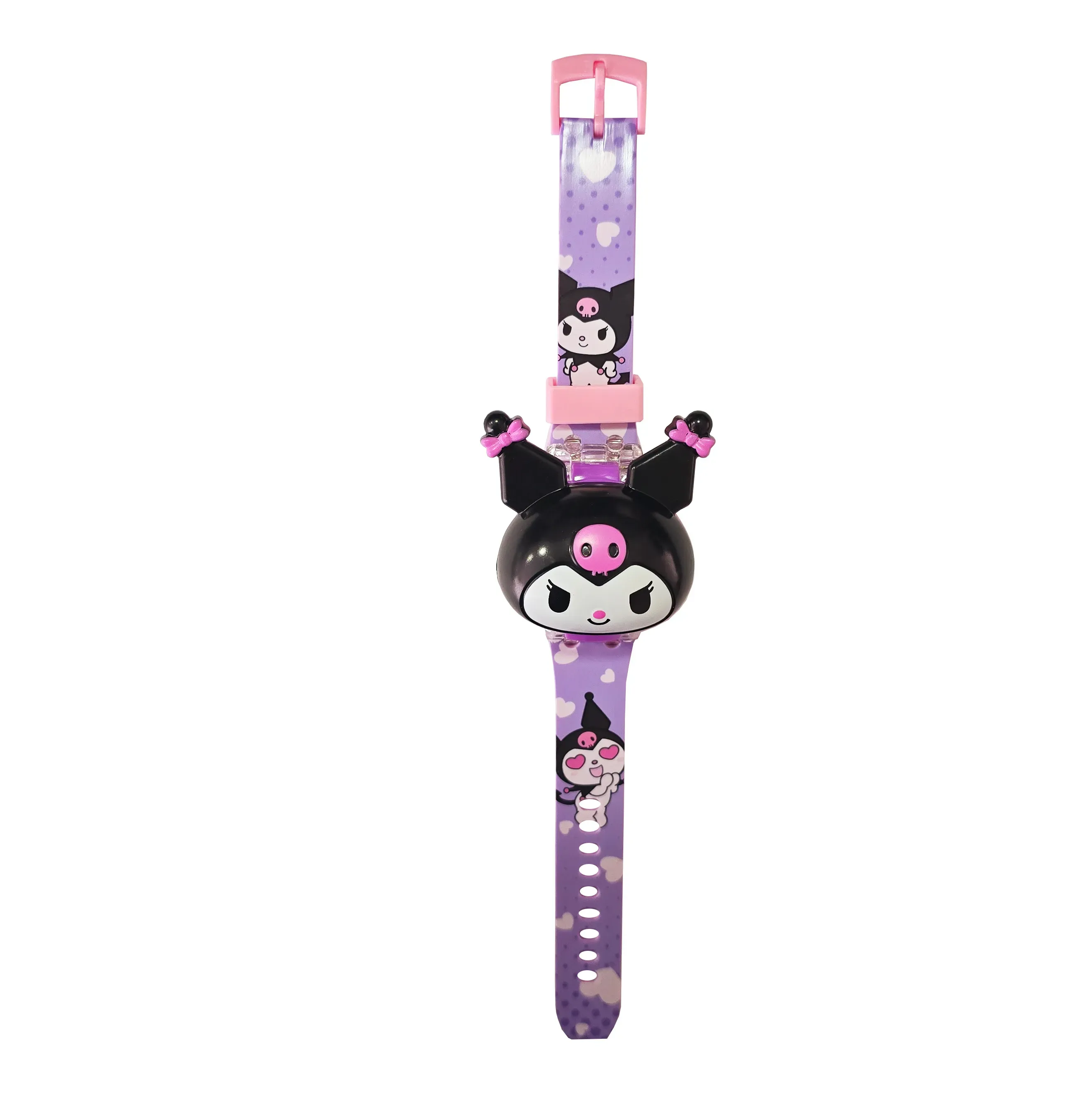 Reloj Niñas Digital Luces Sonido Tapa Infantil Kuromi Anime