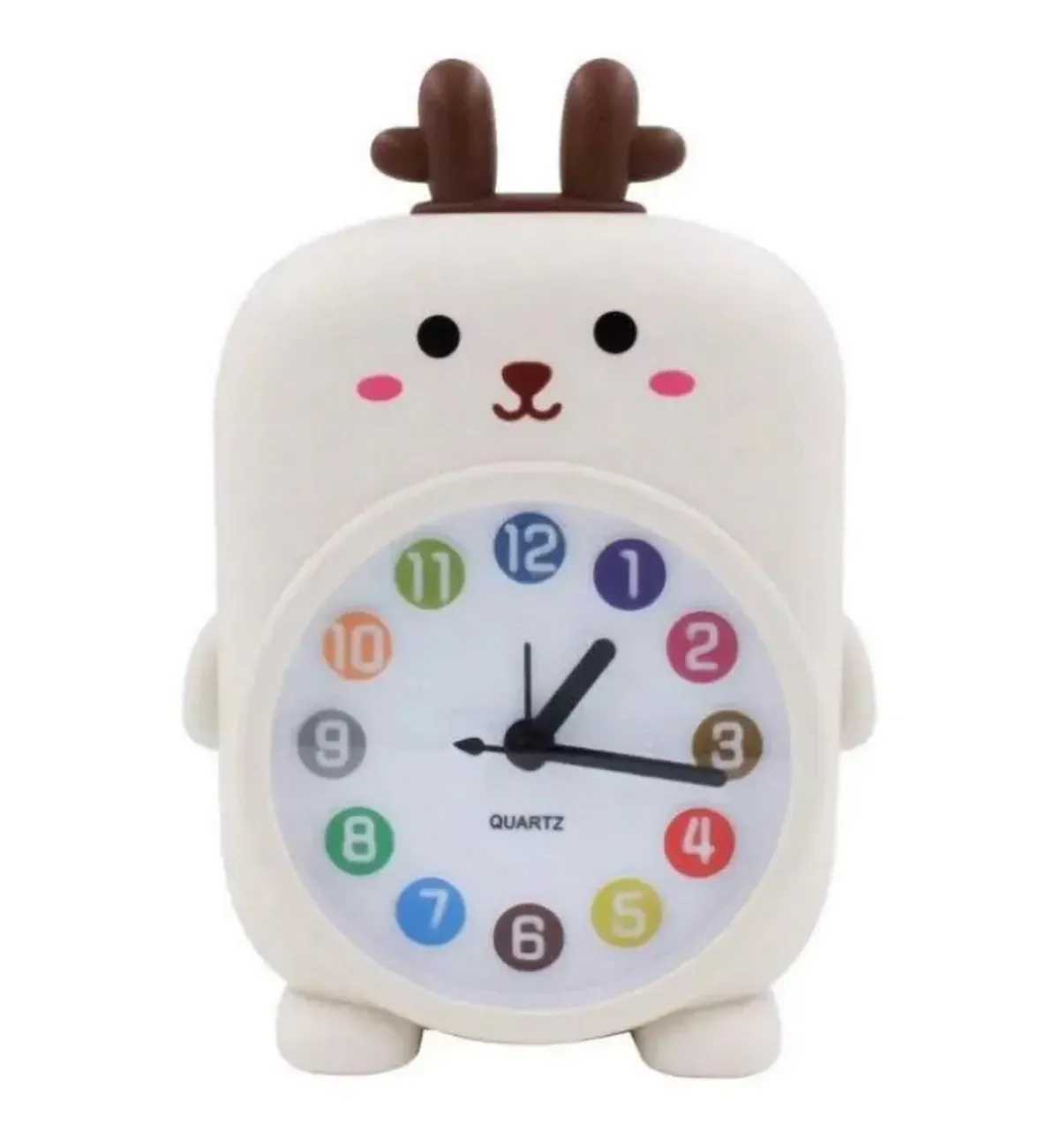 Reloj De Mesa Pared Mini Niñas(o) Conejo Oso Alarma +bateria