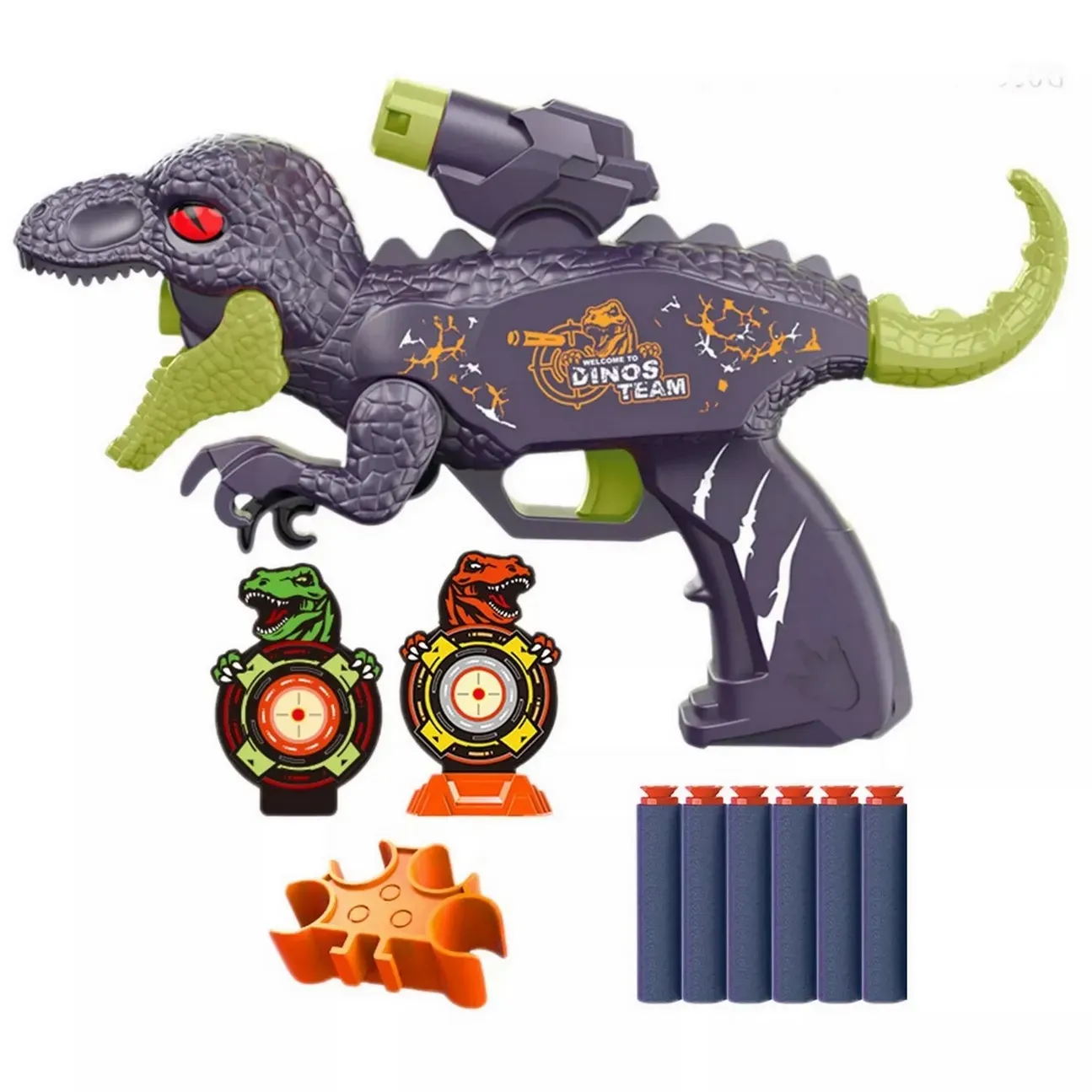 Pistola Lanza Dardos Nerf Dinosaurio Tiranosaurio Rex Niños