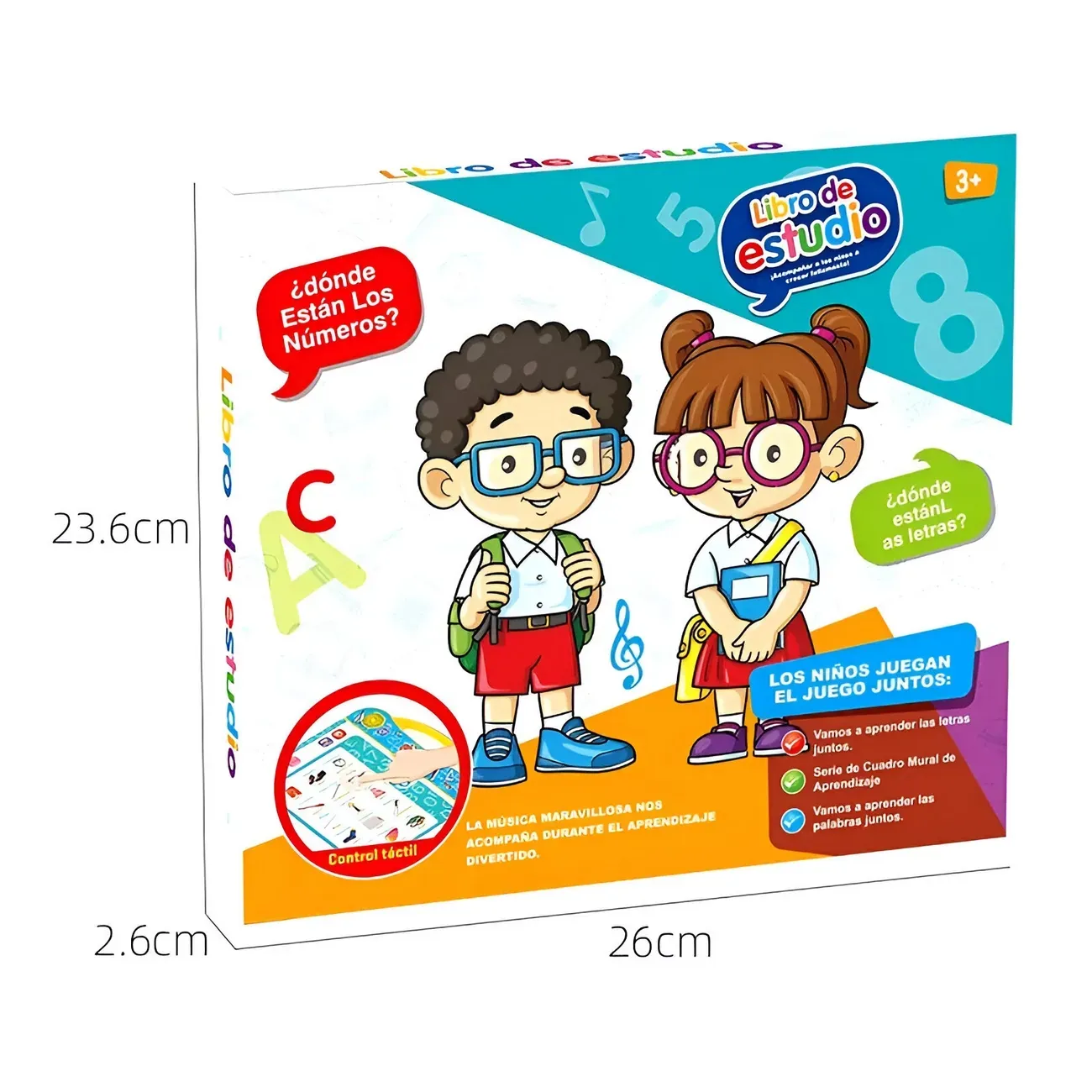 Libro De Estudio Aprendizaje Facil Niños Sonido Interactivo