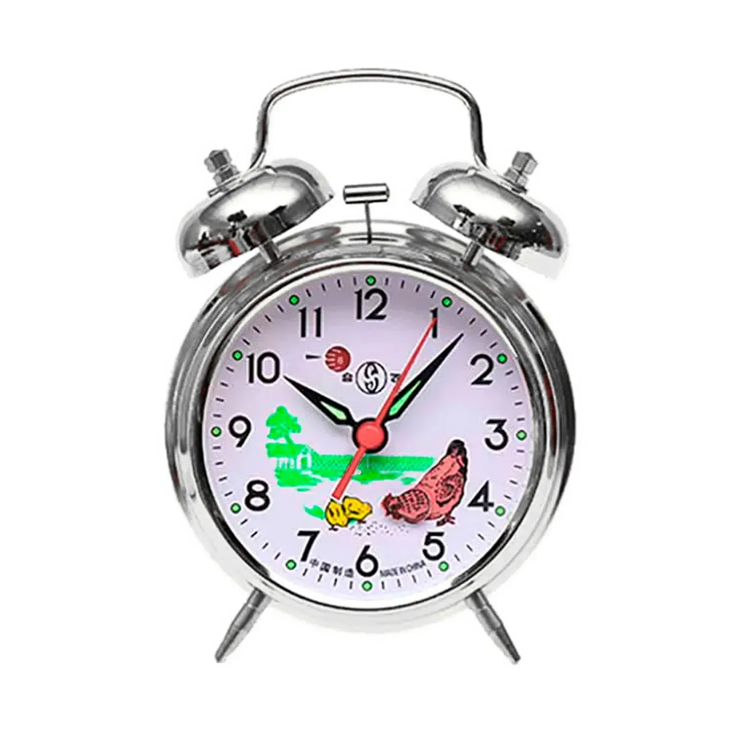 Reloj De Mesa Clasico Alarma Decoracion Minimalista +bateria