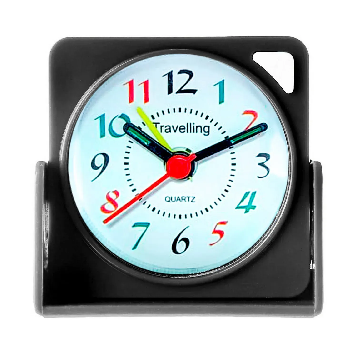 Reloj De Mesa Despertador Portatil Viajes Cuadrado + Bateria