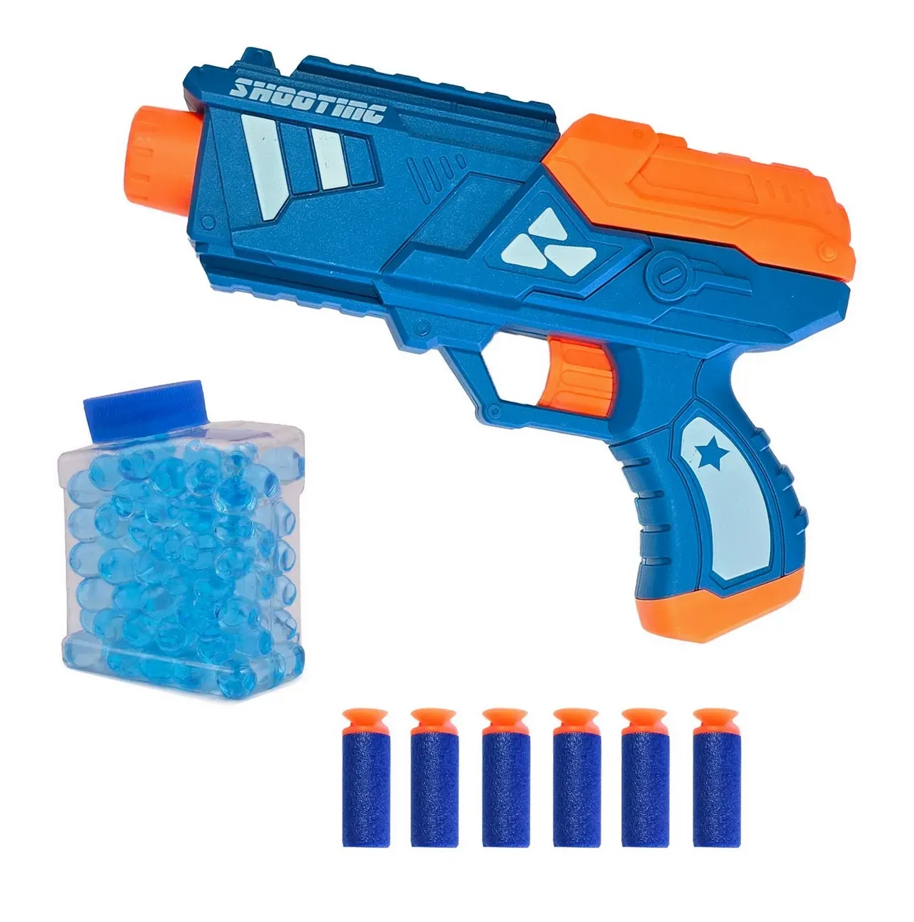 Pistola Lanza Dardos Hidrogel Nerf Juguete Niños + Hidrogel