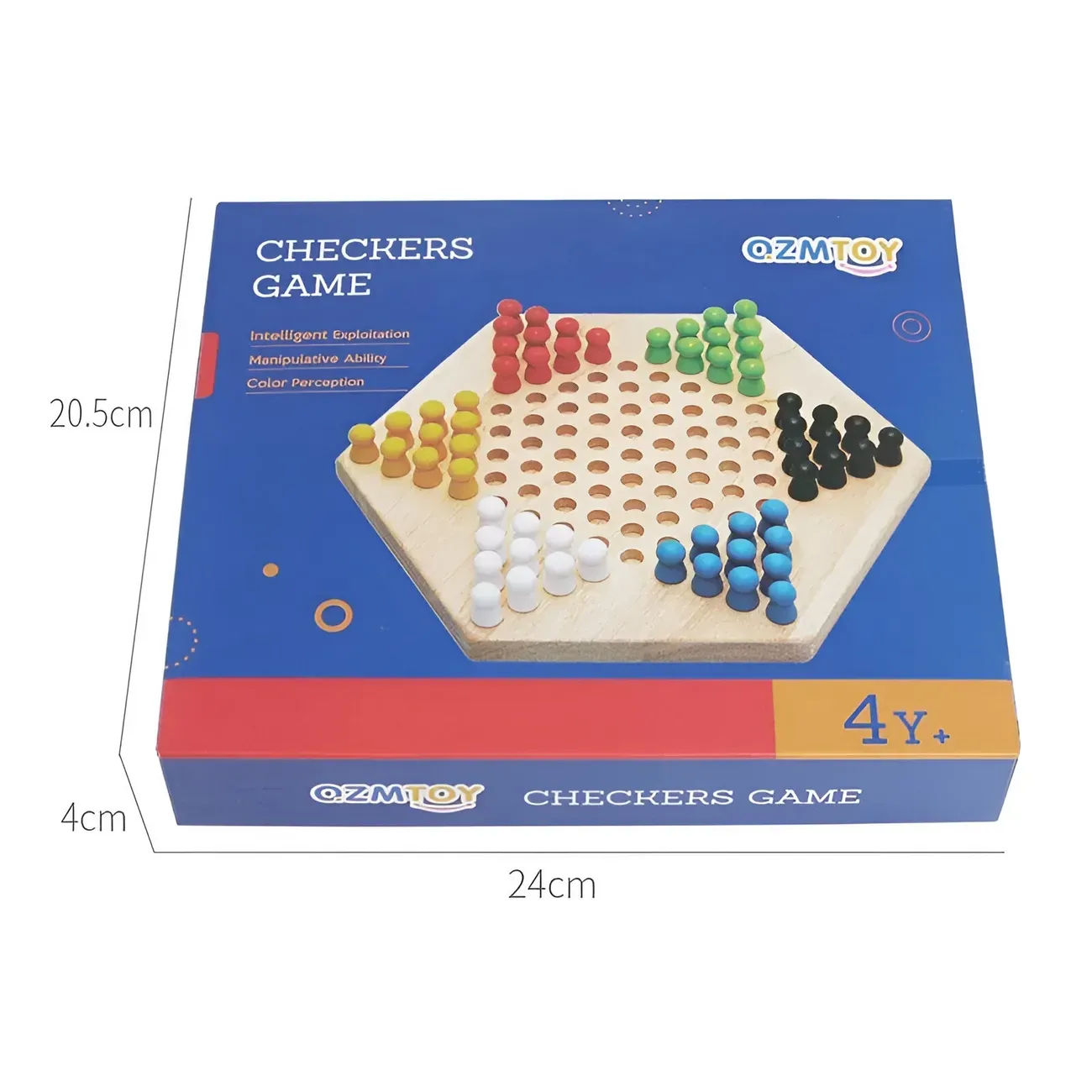 Juego Madera De Mesa Damas Chinas 6 Jugadores Checkers Game