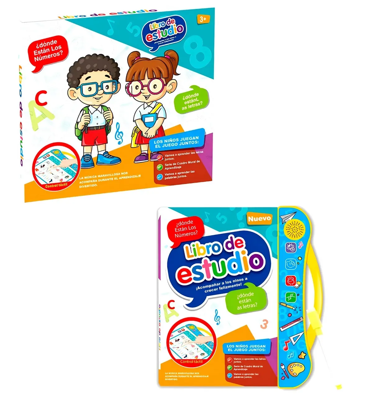 Libro De Estudio Aprendizaje Facil Niños Sonido Interactivo