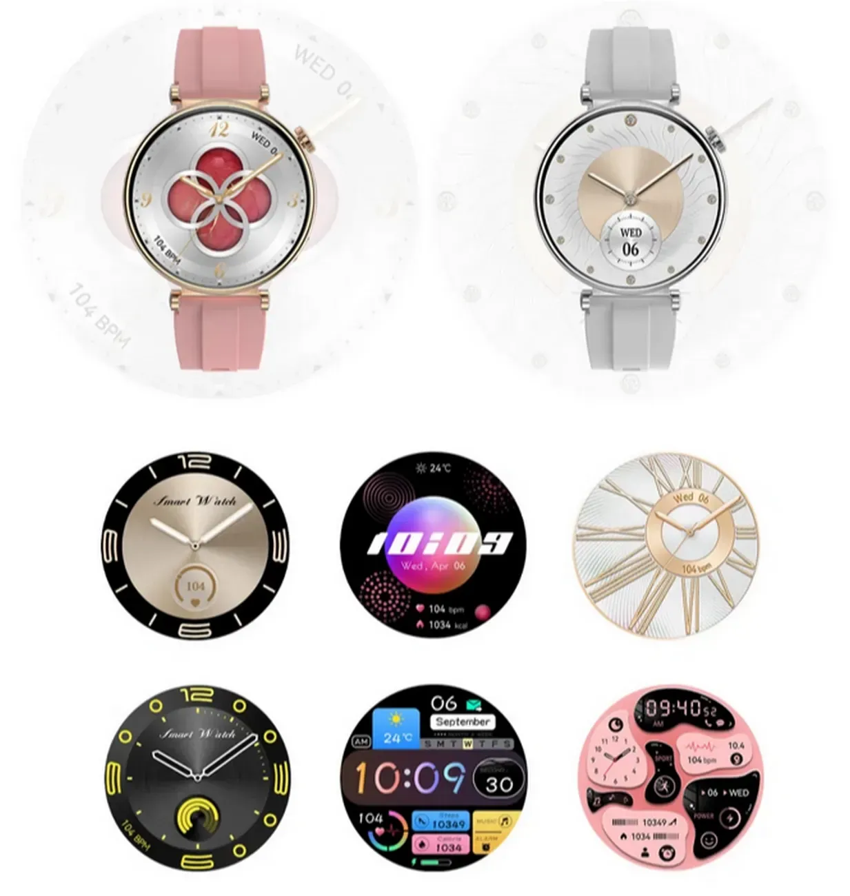 Reloj Inteligente Smartwatch Llamadas Dama Mujer Smart Gs-60