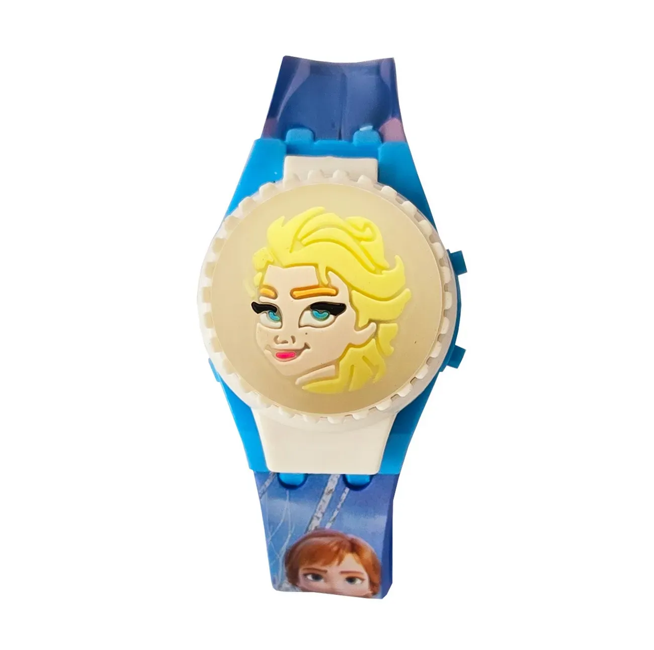 Reloj Niños Digital Frozen Elsa Luces Spinner Infantil Niñas