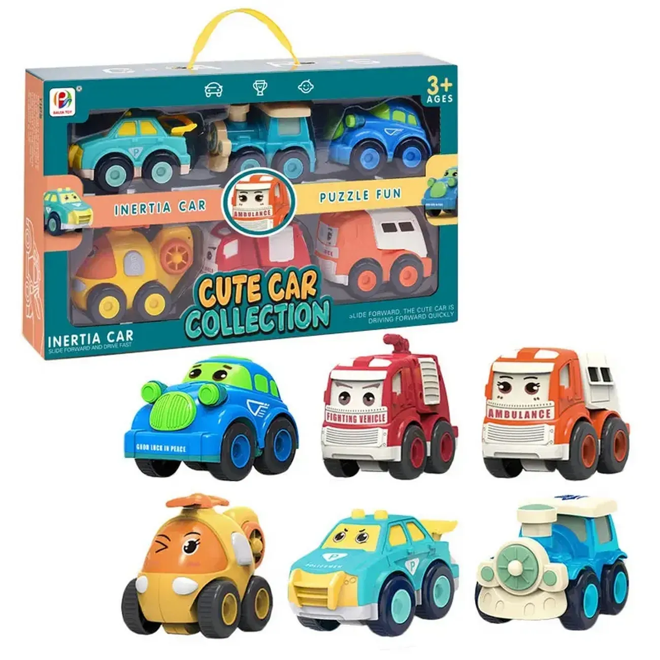 Carros Camion Helicoptero De Impulso Colección Juguete Niños