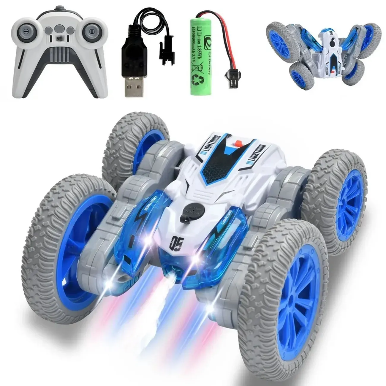 Carro 360 Grados Control Remoto Recargable Niños Regalo