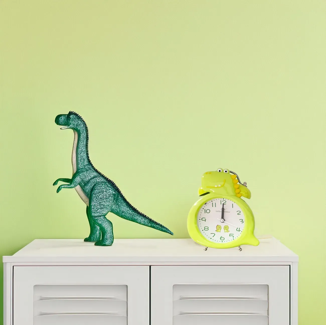 Reloj De Mesa Para Niños (a) Dinosaurio Rex + Bateria