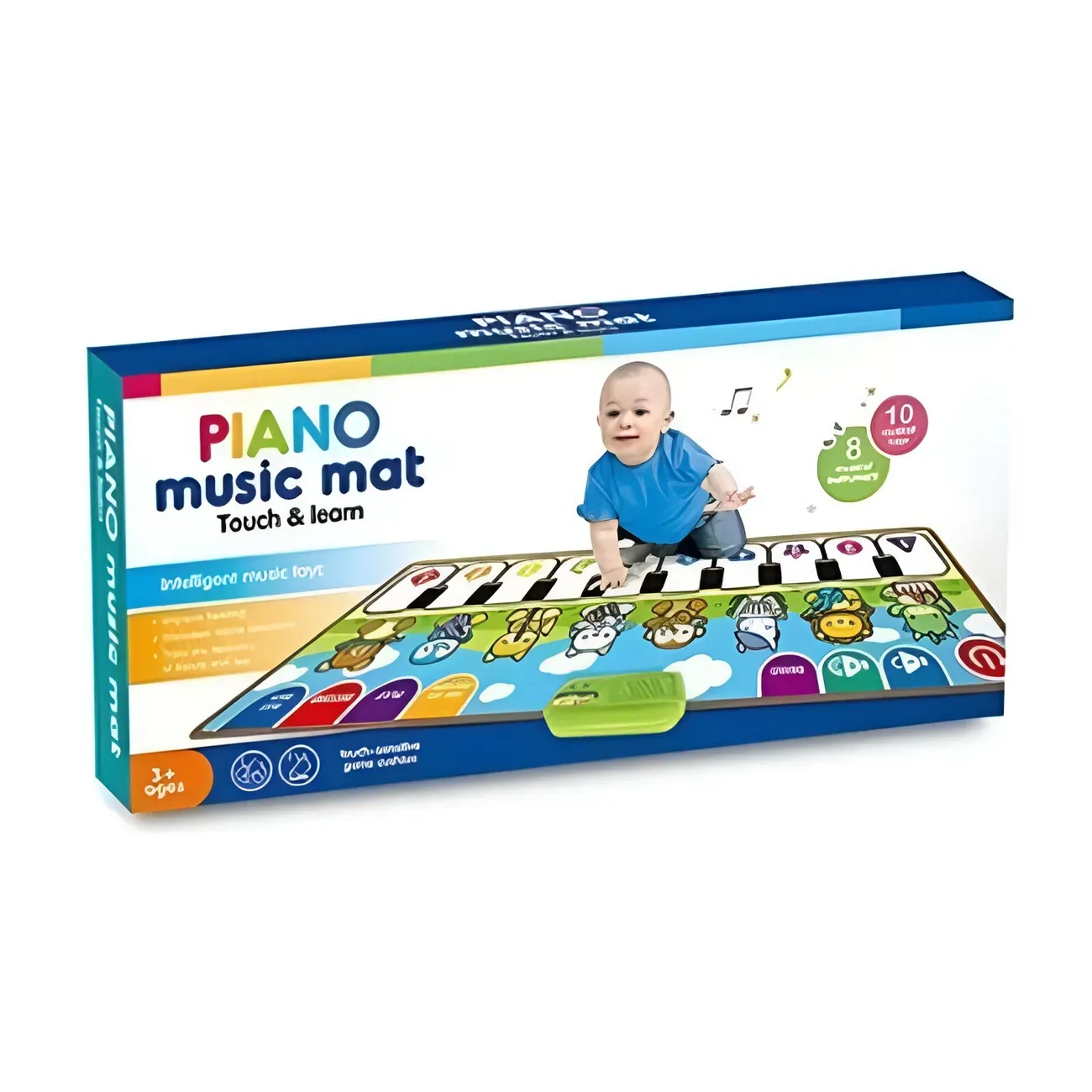 Piano Musical Animales Instrumento Musical Tapete + Baterias