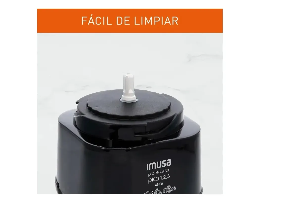 Procesador IMUSA Picatodo 123 Negro 650 Watts